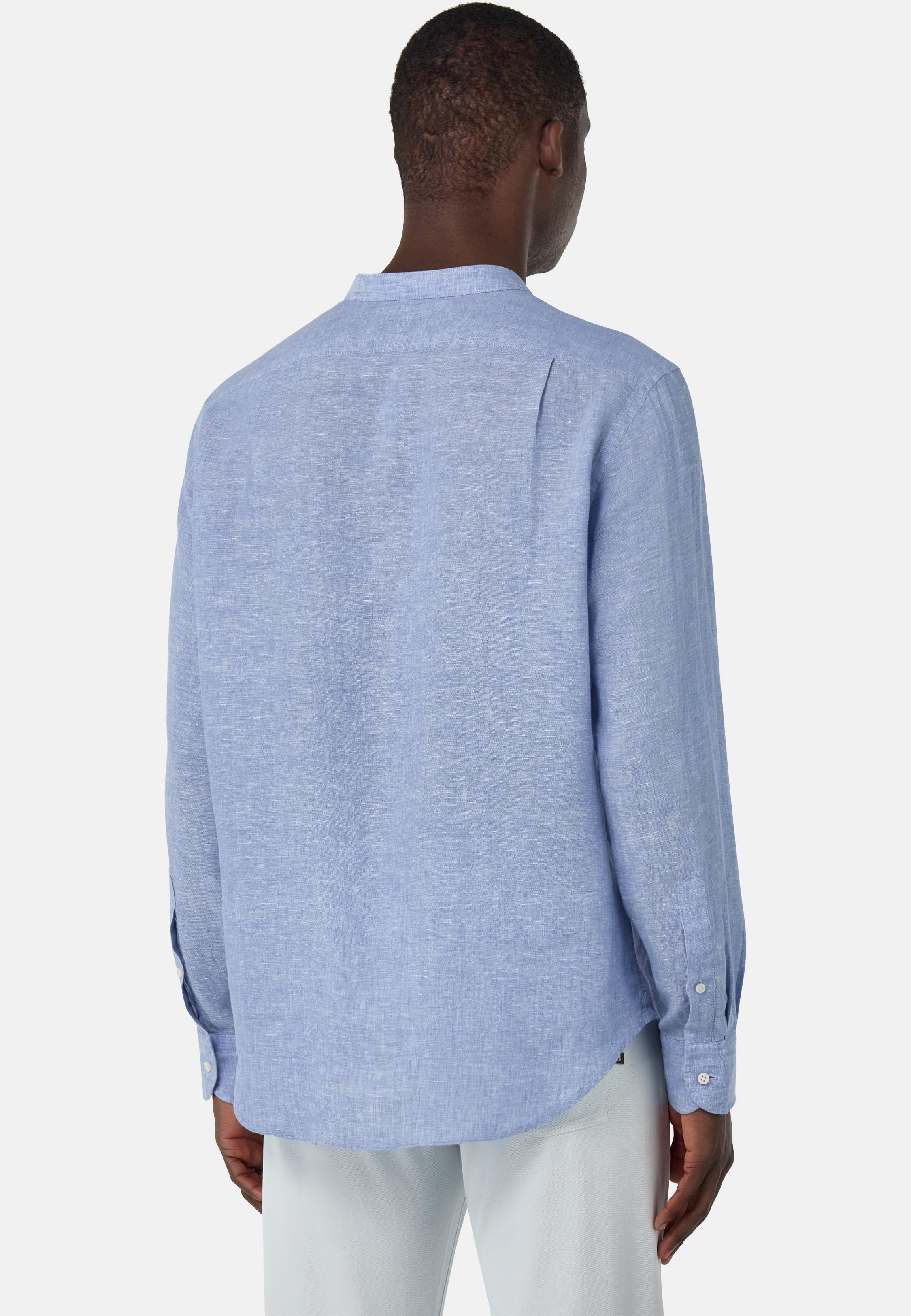 Regular Fit Linen Shirt Blue, , large image number 1