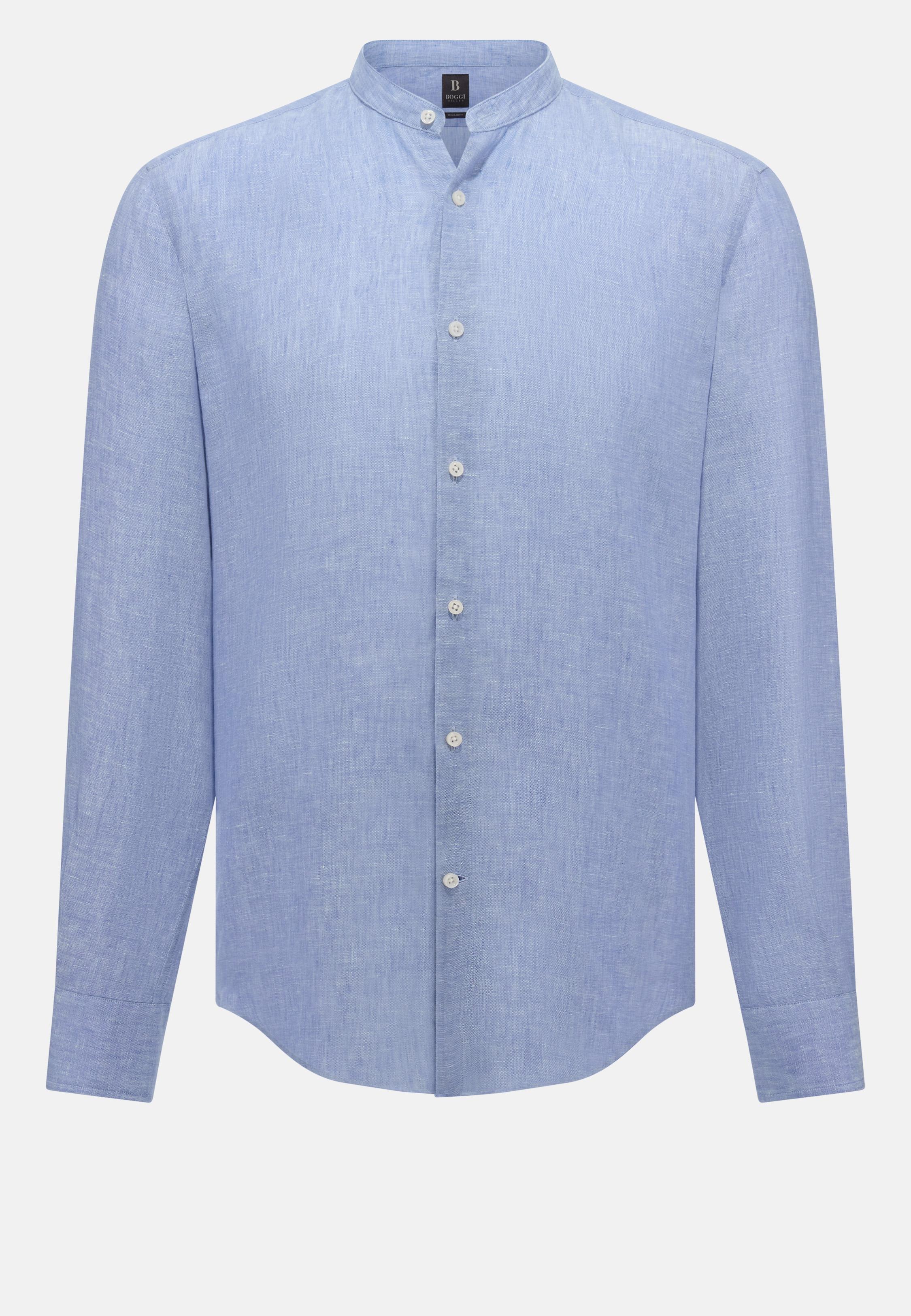 Regular Fit Linen Shirt Blue, , large image number 4
