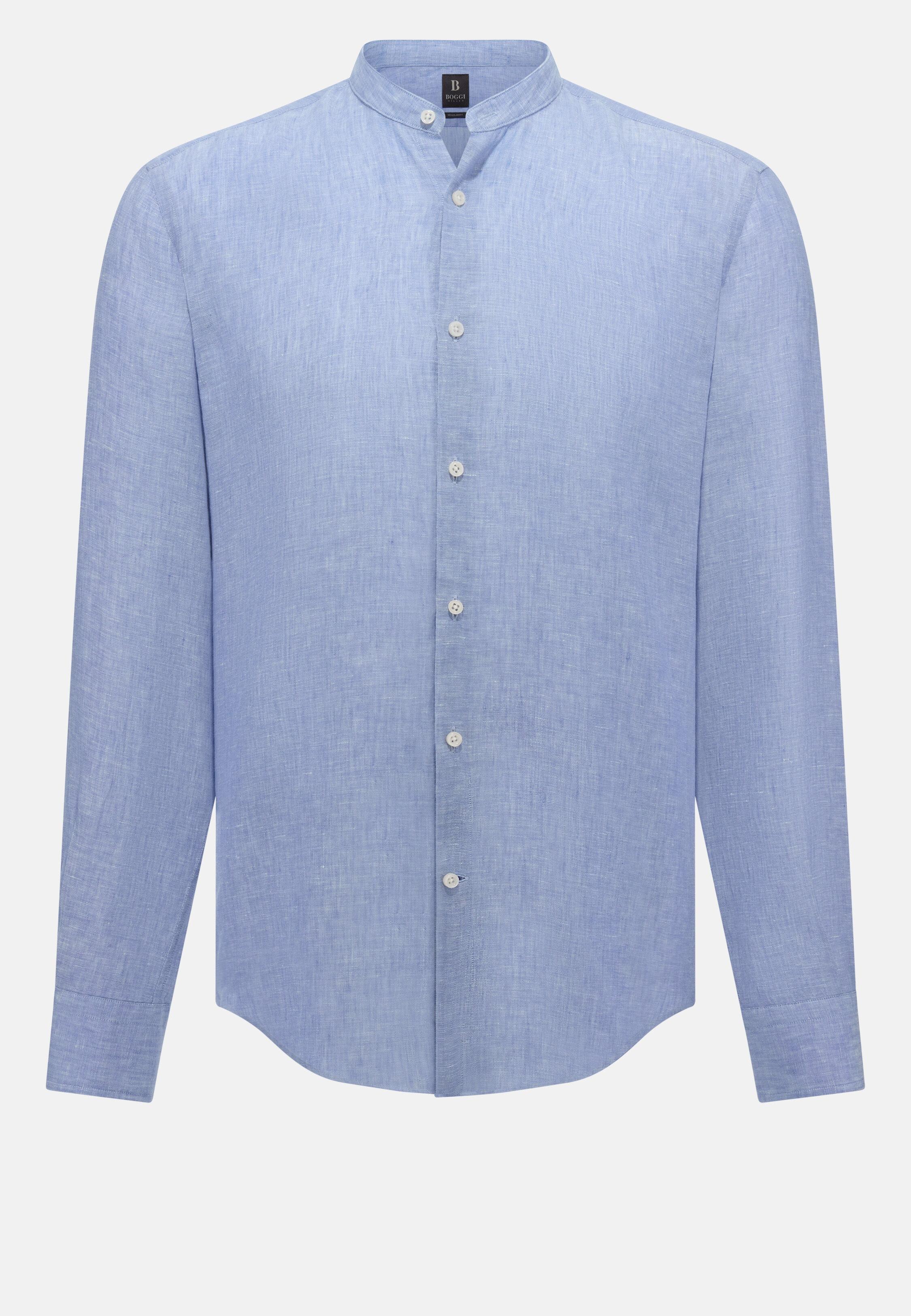 Regular Fit Linen Shirt Blue, Light Blue, large image number 9