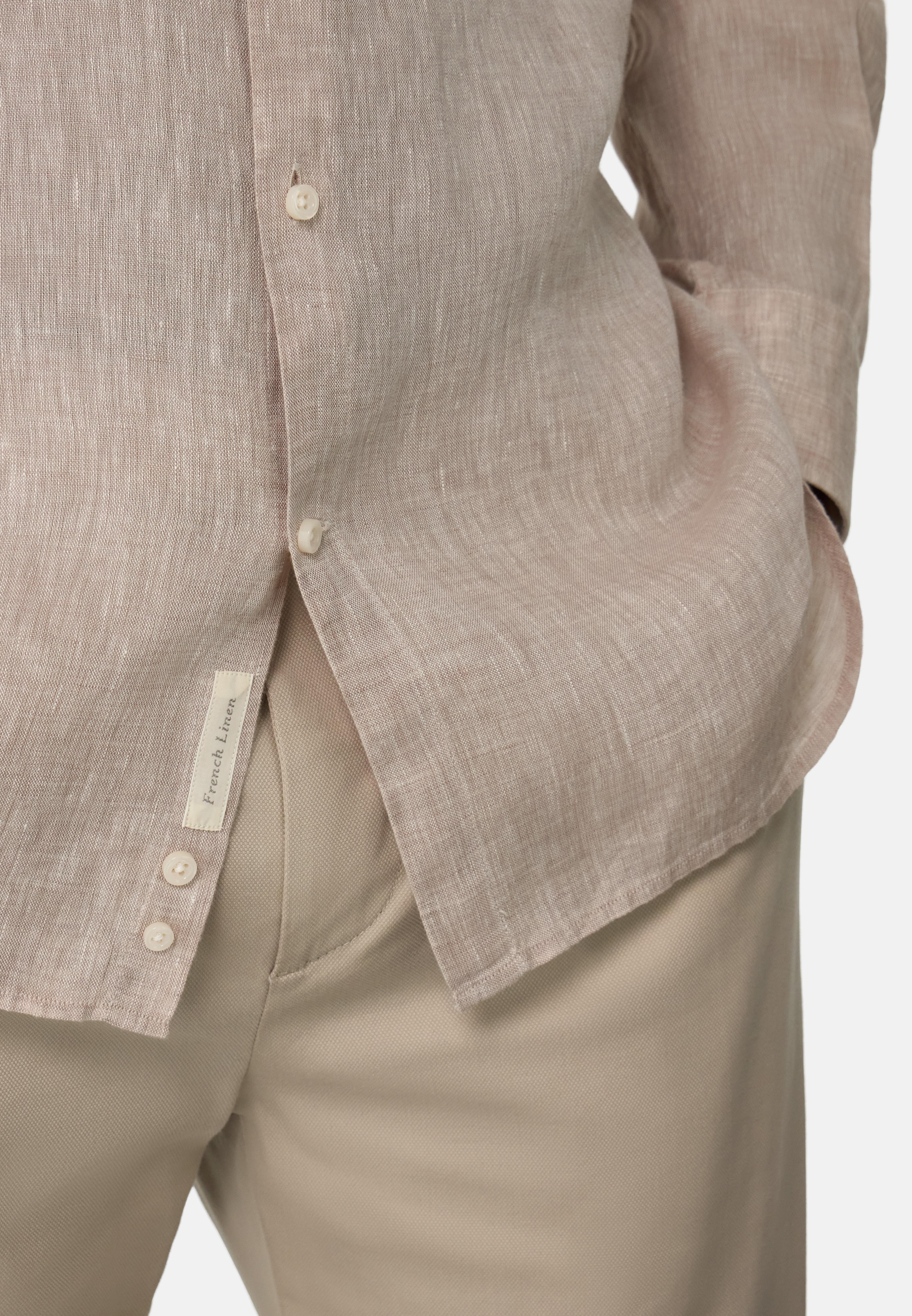 Regular Fit Linen Shirt Brown, , large image number 2