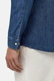 Cotton Denim Overshirt Blue, Medium Blue, large image number 6