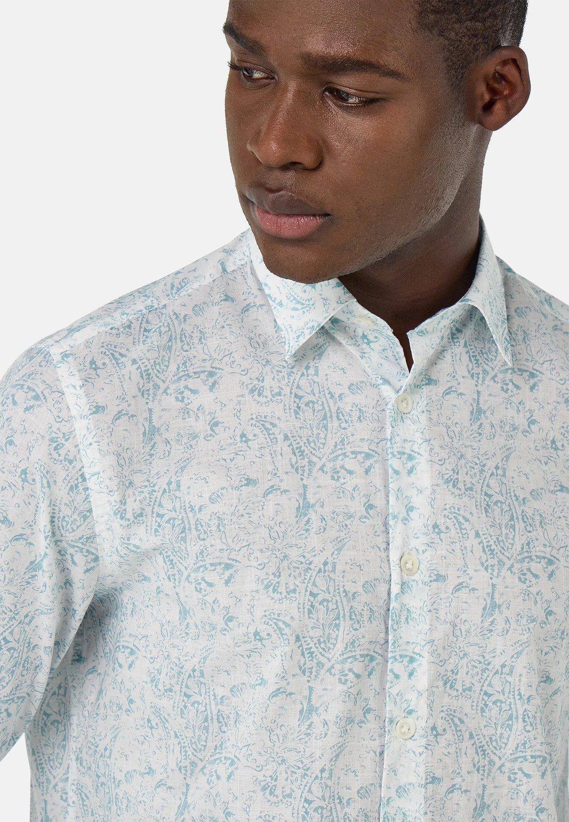Regular Fit Cotton Shirt Blue, , large image number 3