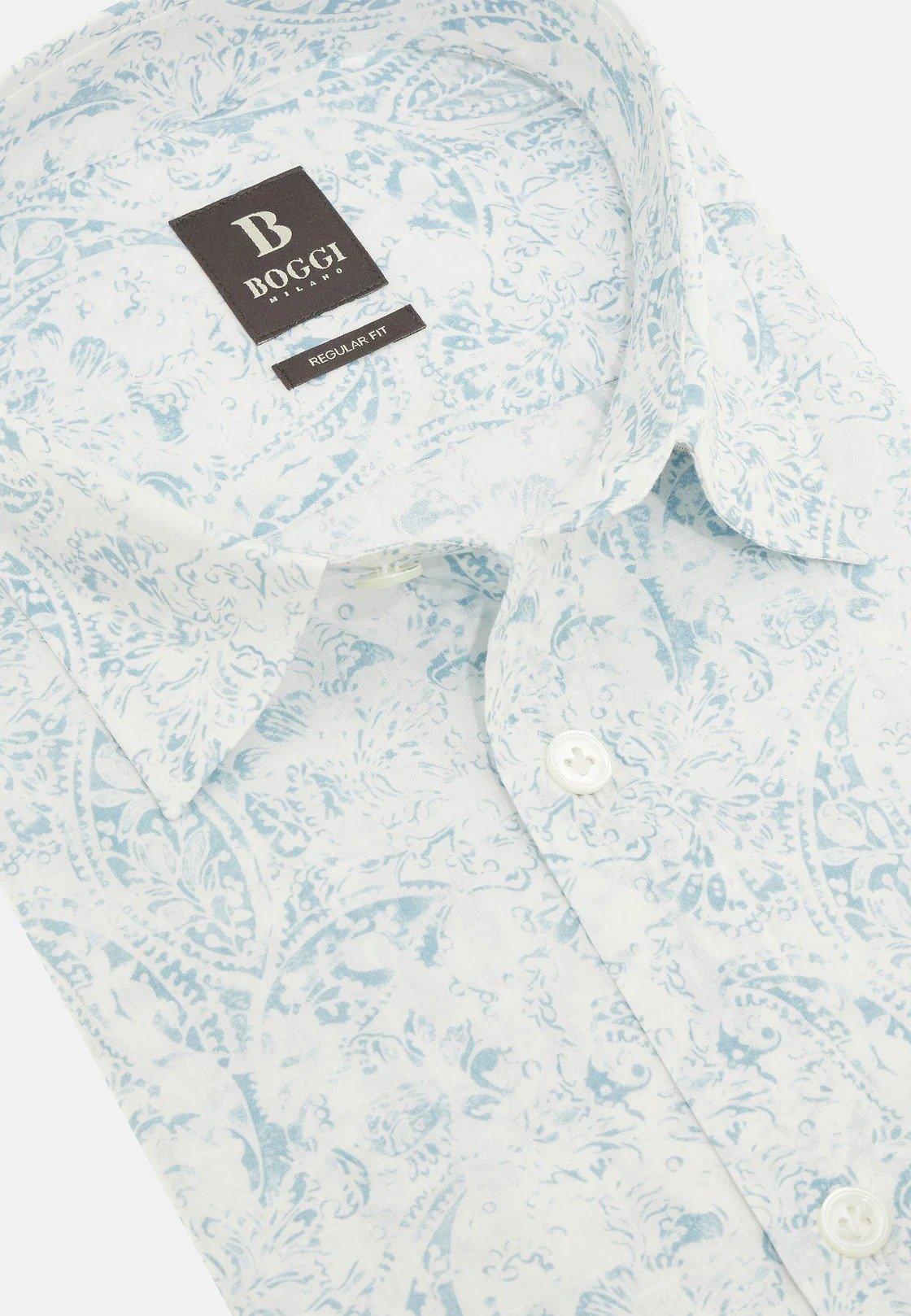 Regular Fit Cotton Shirt Blue, , large image number 4