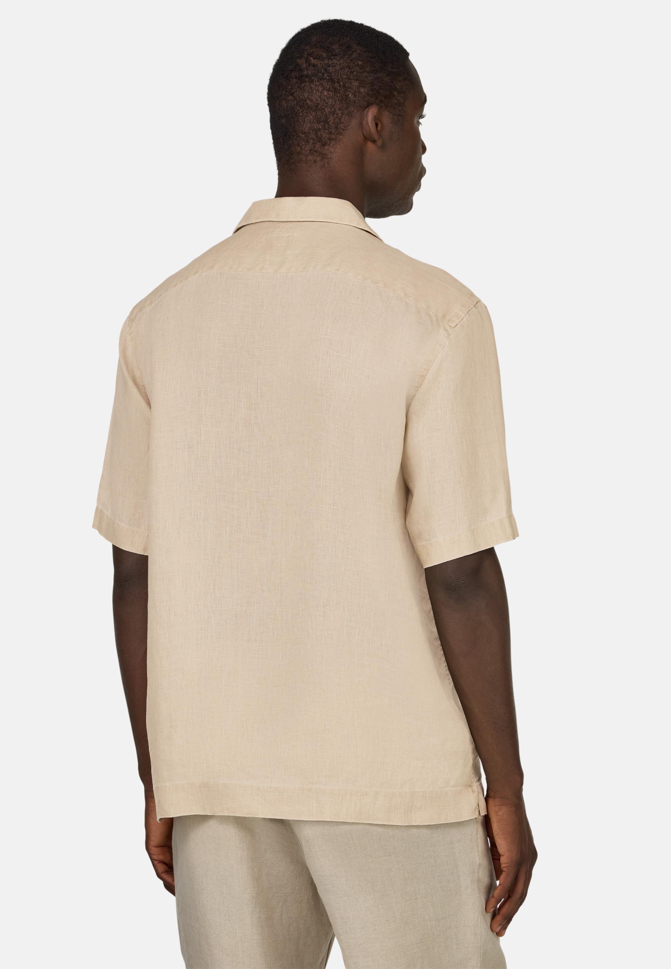 Regular Fit Linen Shirt Beige, , large image number 3