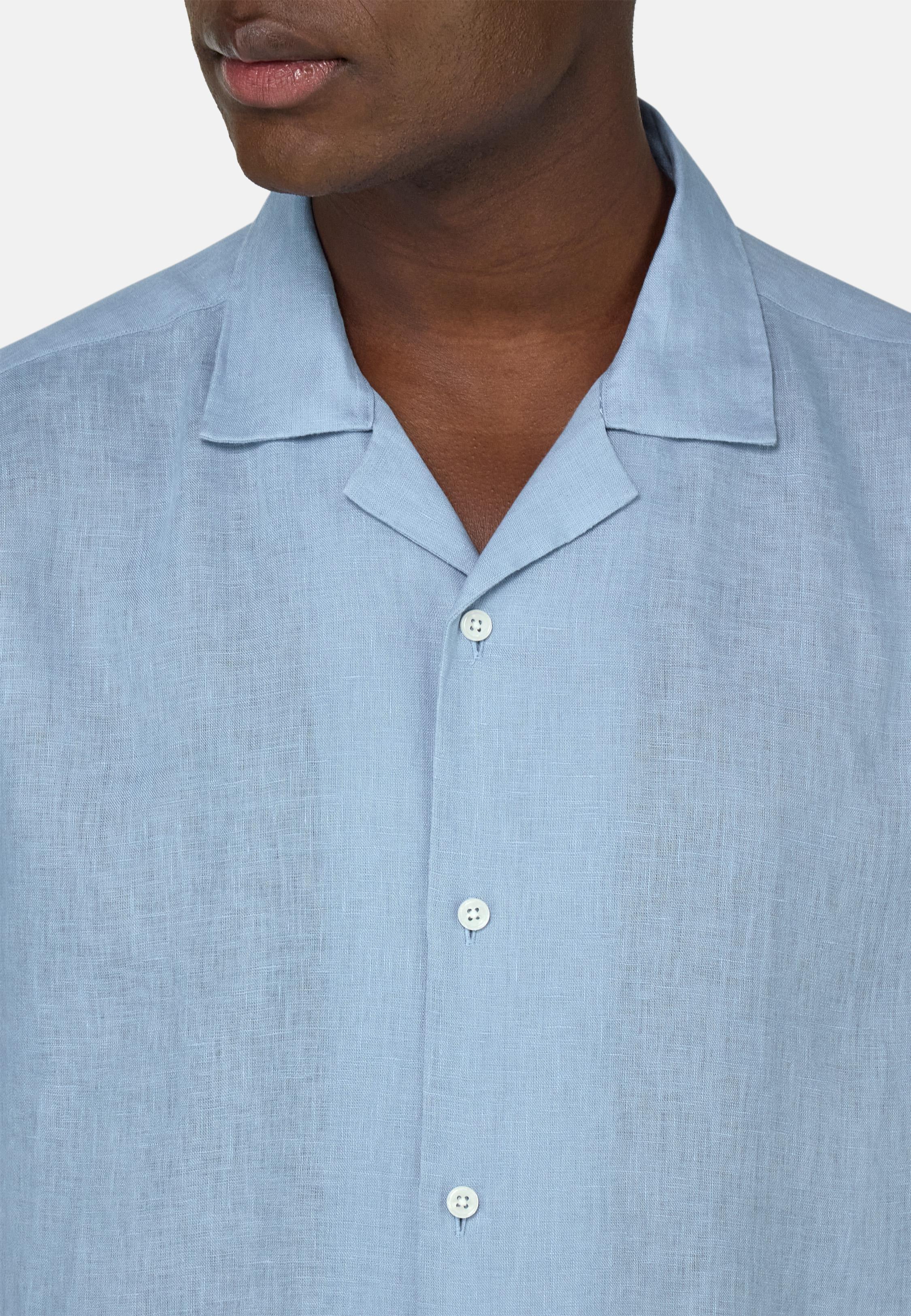 Regular Fit Linen Shirt Blue, , large image number 2
