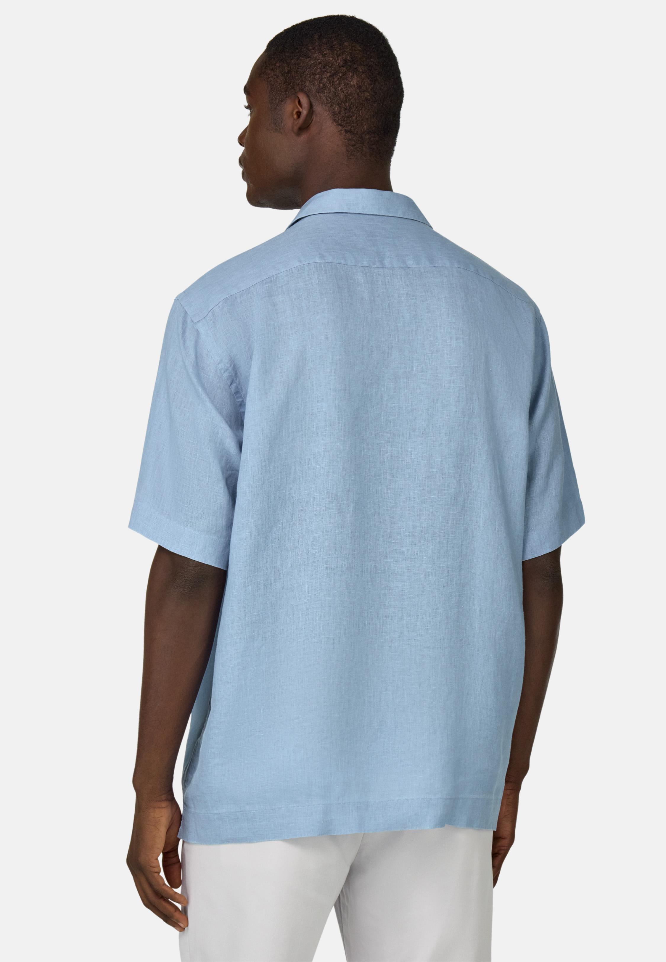 Regular Fit Linen Shirt Blue, , large image number 3
