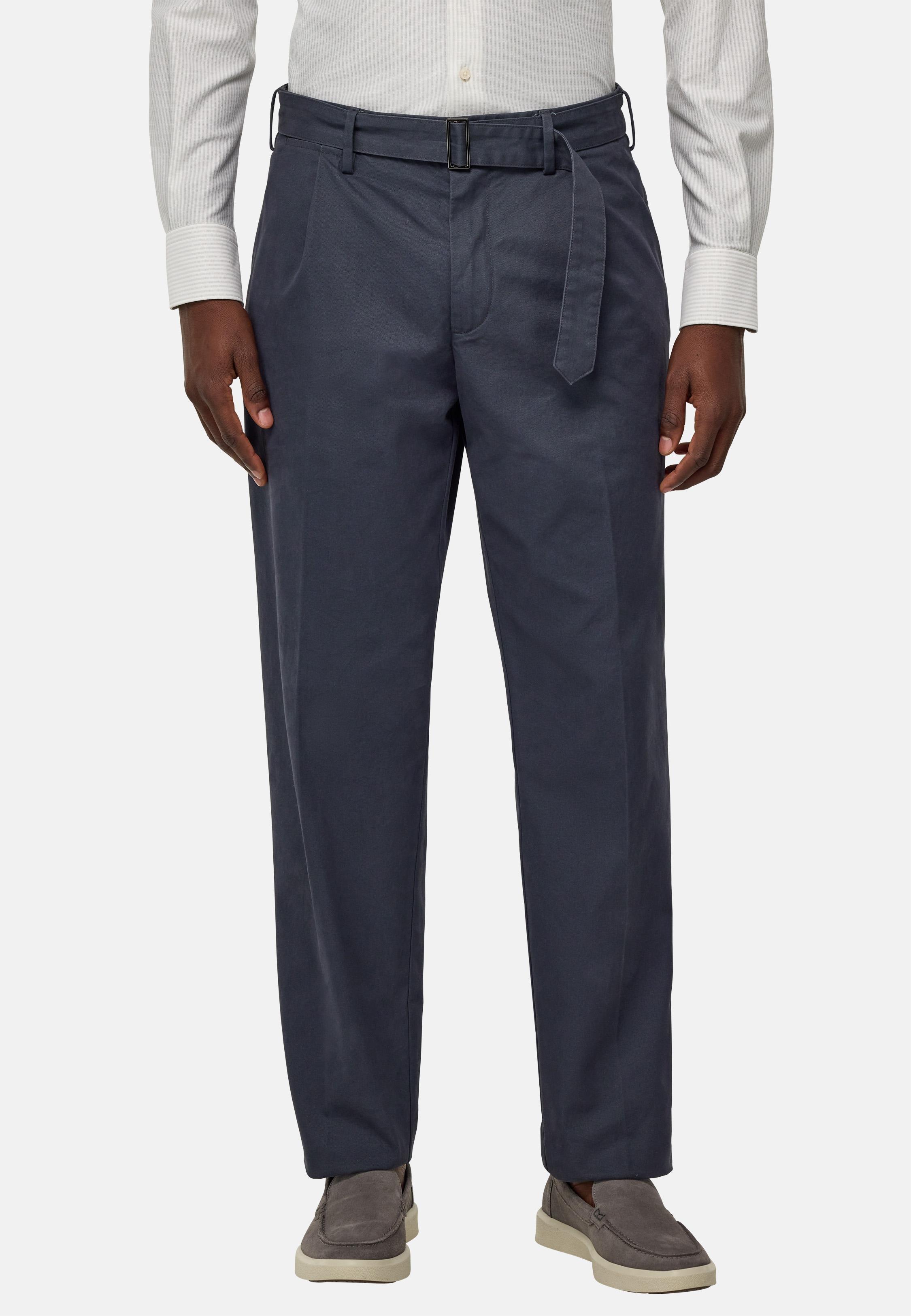 Black Solid Chinos, , large image number 1
