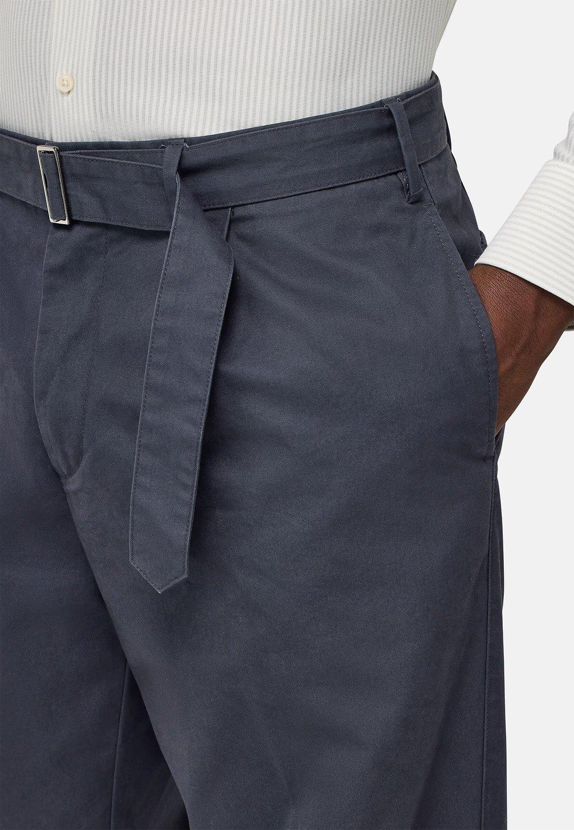 Cotton Trousers Black, Charcoal, large image number 5