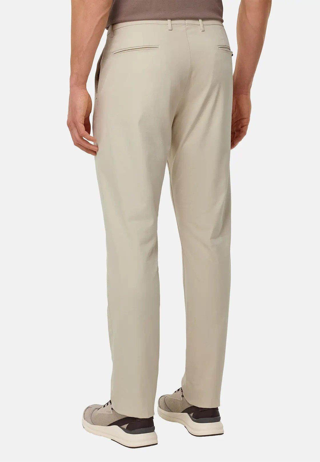 Stretch Cotton Trousers Beige, , large image number 2