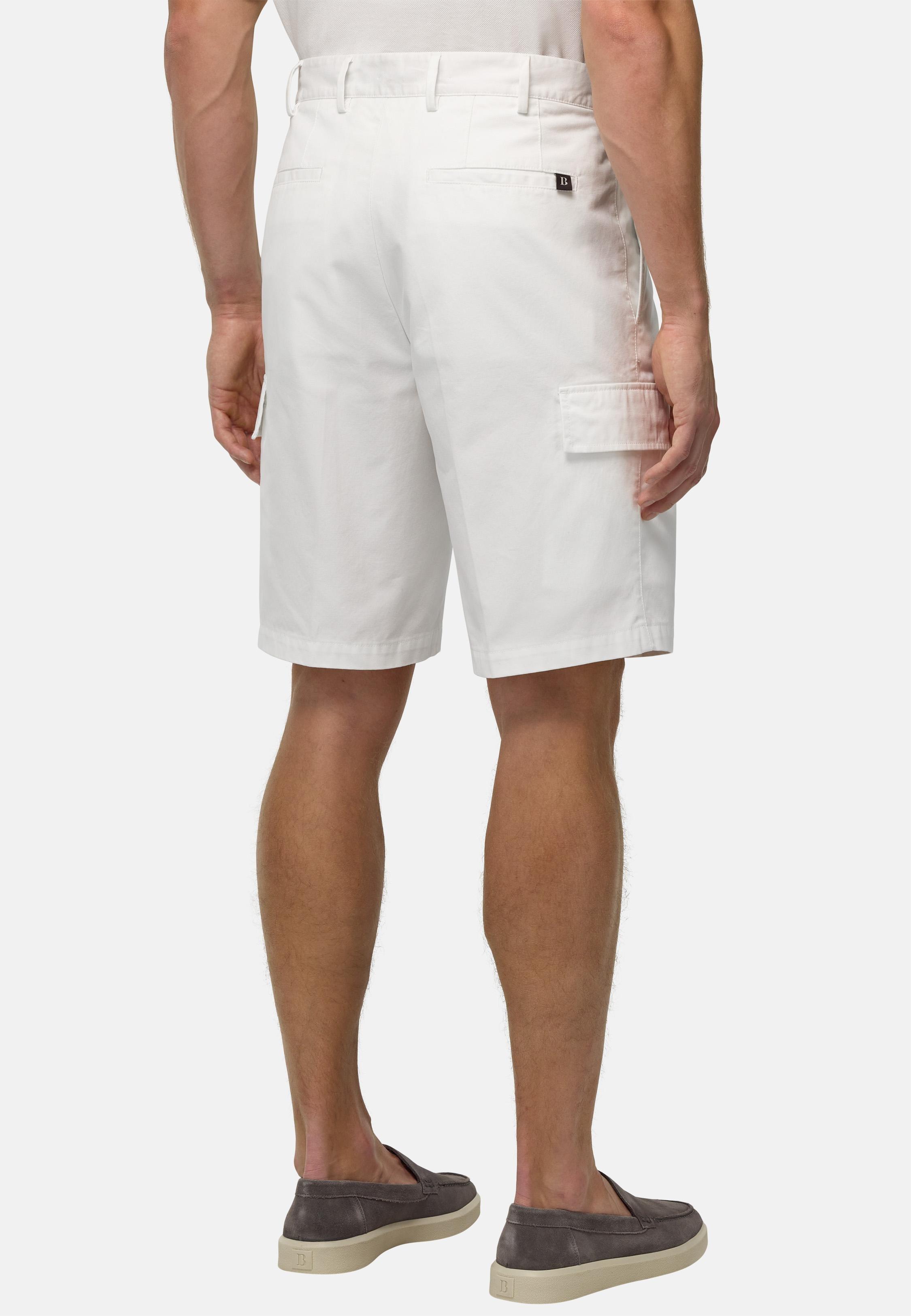 Cotton Bermuda Shorts White, White, medium