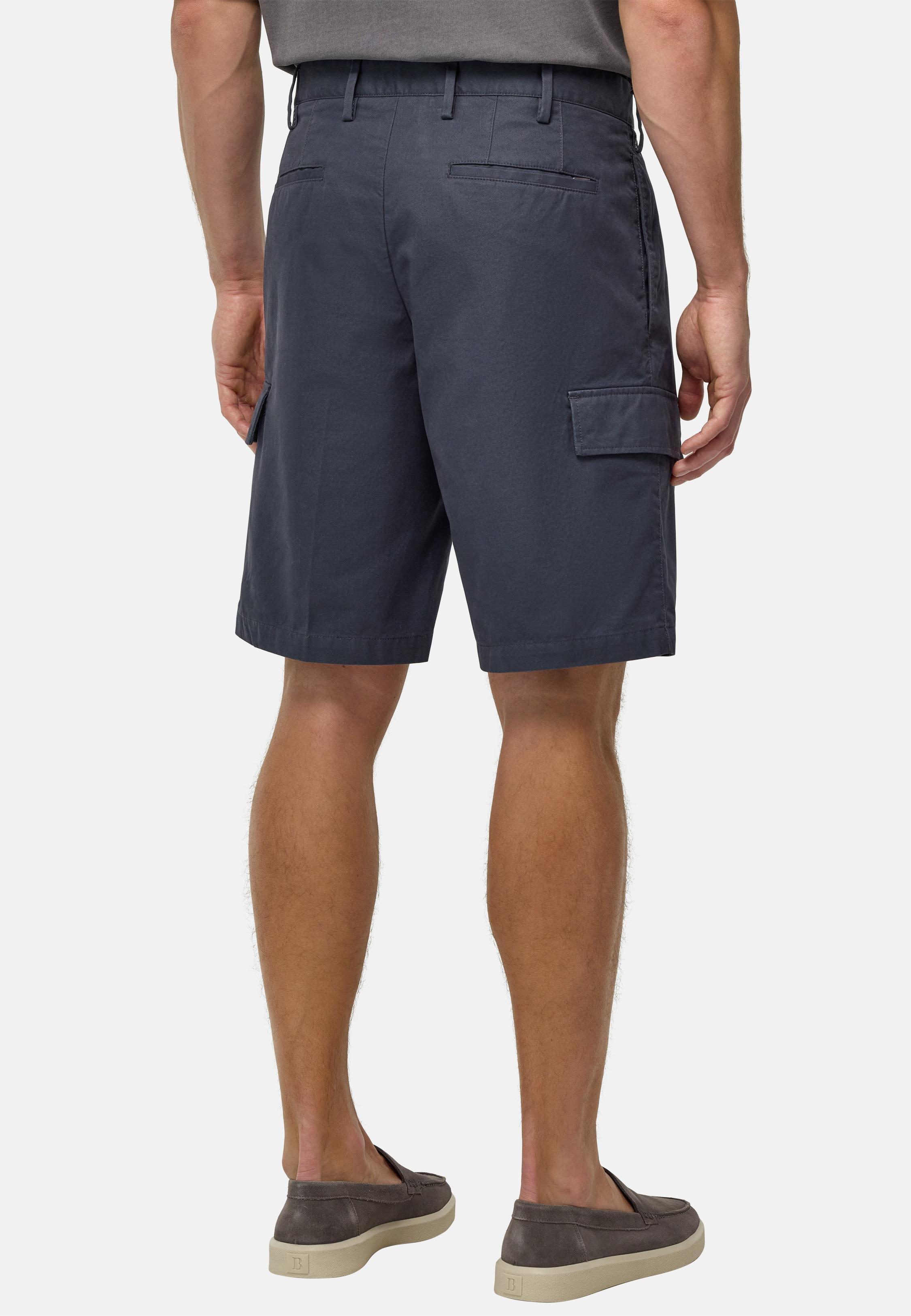 Cotton Bermuda Shorts Black, Charcoal, large image number 5