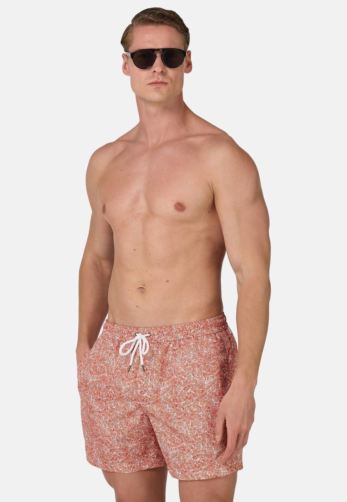 Patterned Print Swimsuit Orange, , large image number 0