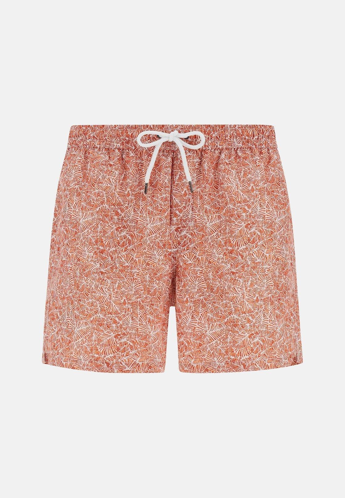 Patterned Print Swimsuit Orange, , large image number 1