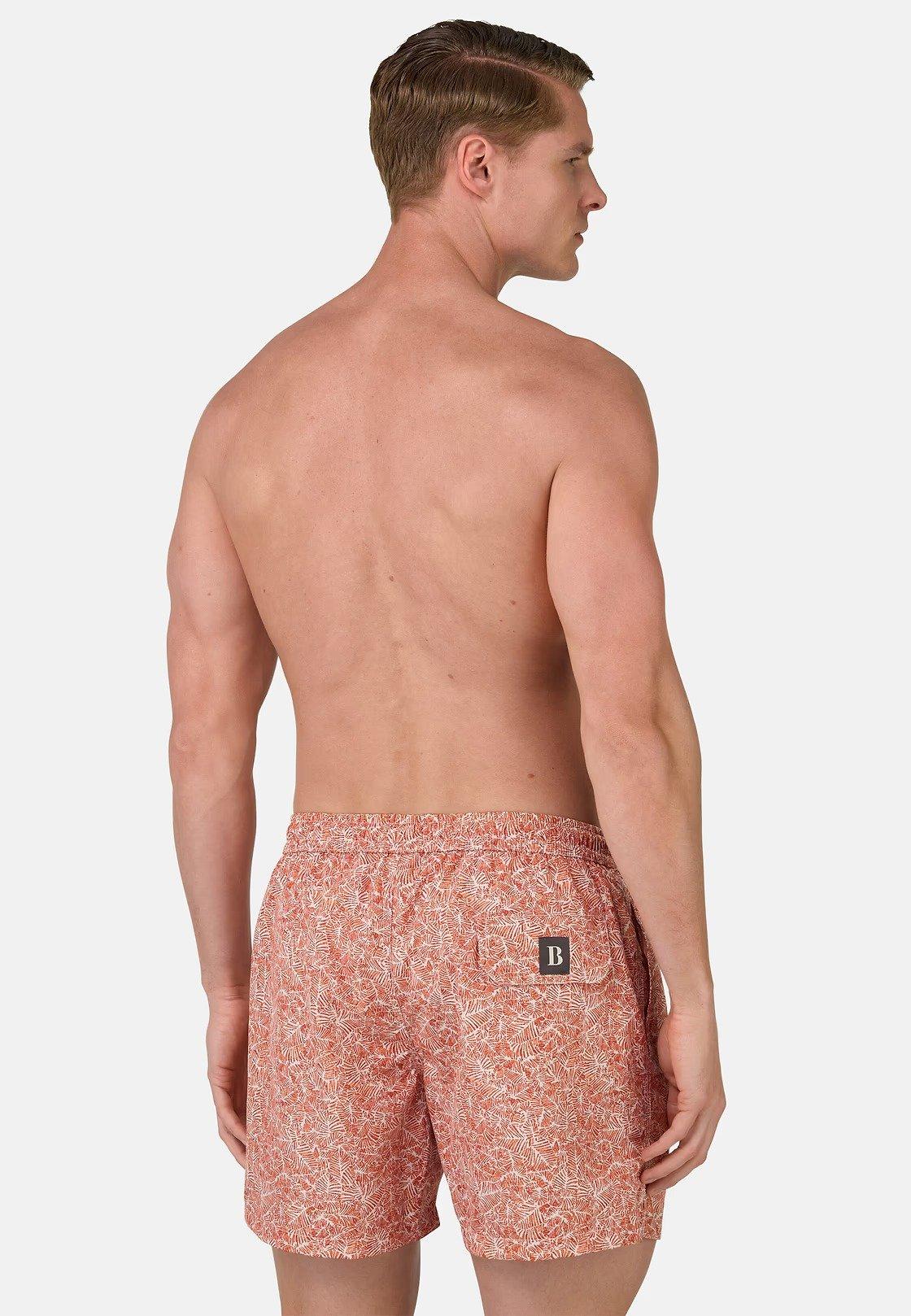 Patterned Print Swimsuit Orange, Rot, large image number 4