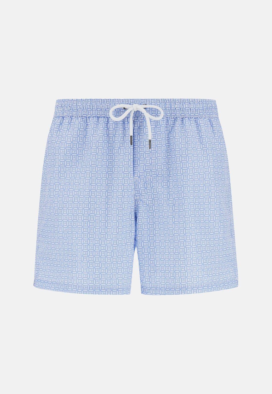 Logo Print Swimsuit Blue, , large image number 1