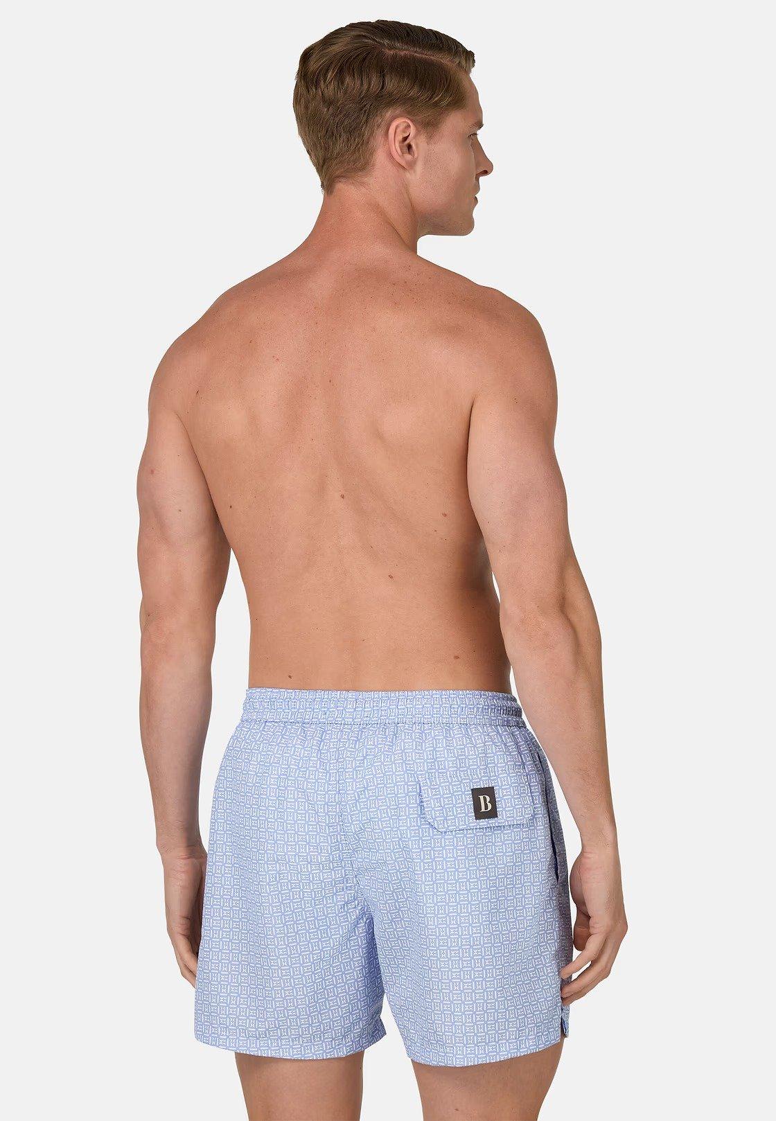 Logo Print Swimsuit Blue, , large image number 2