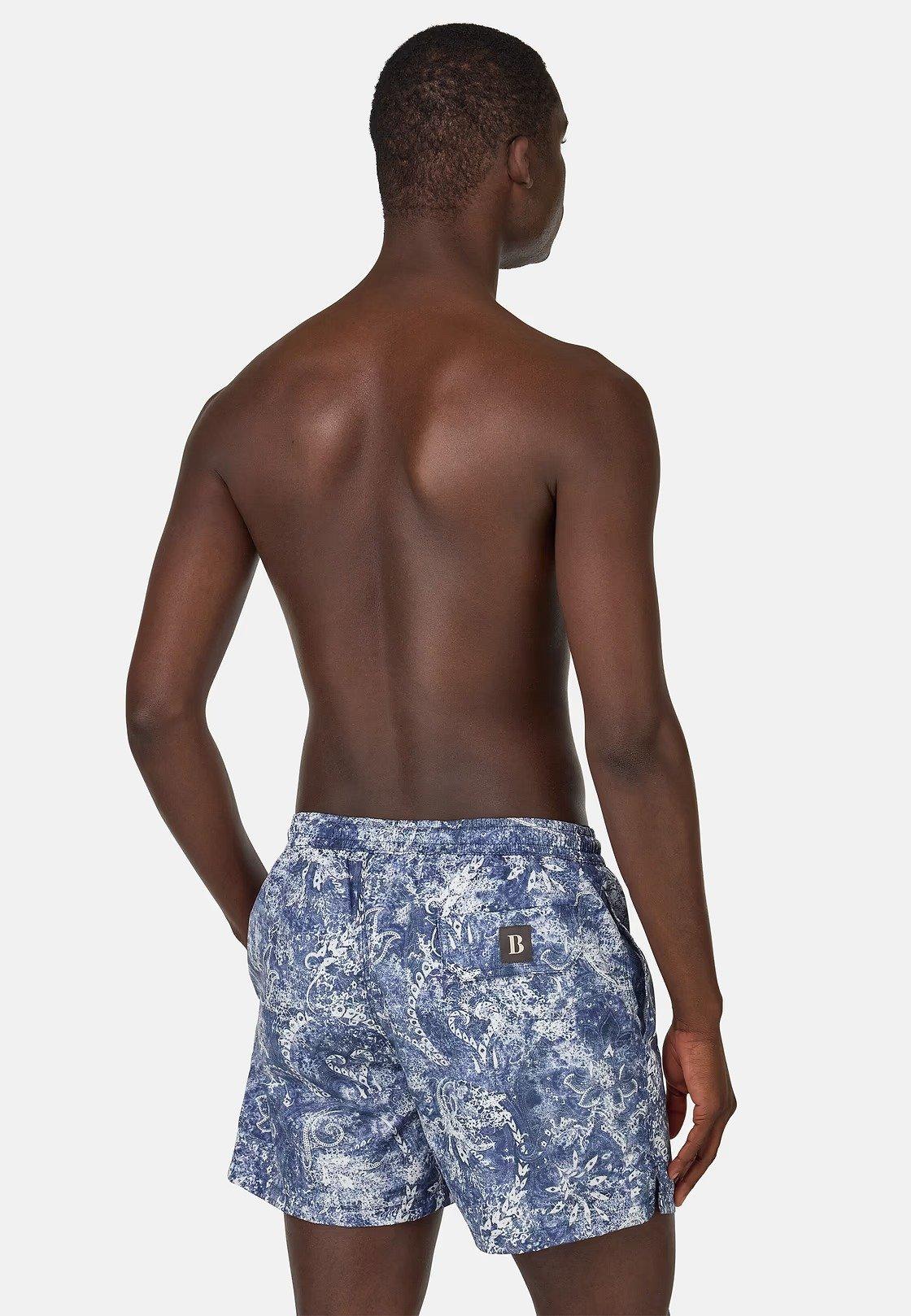 Paisley Print Swimsuit Blue, , large image number 2