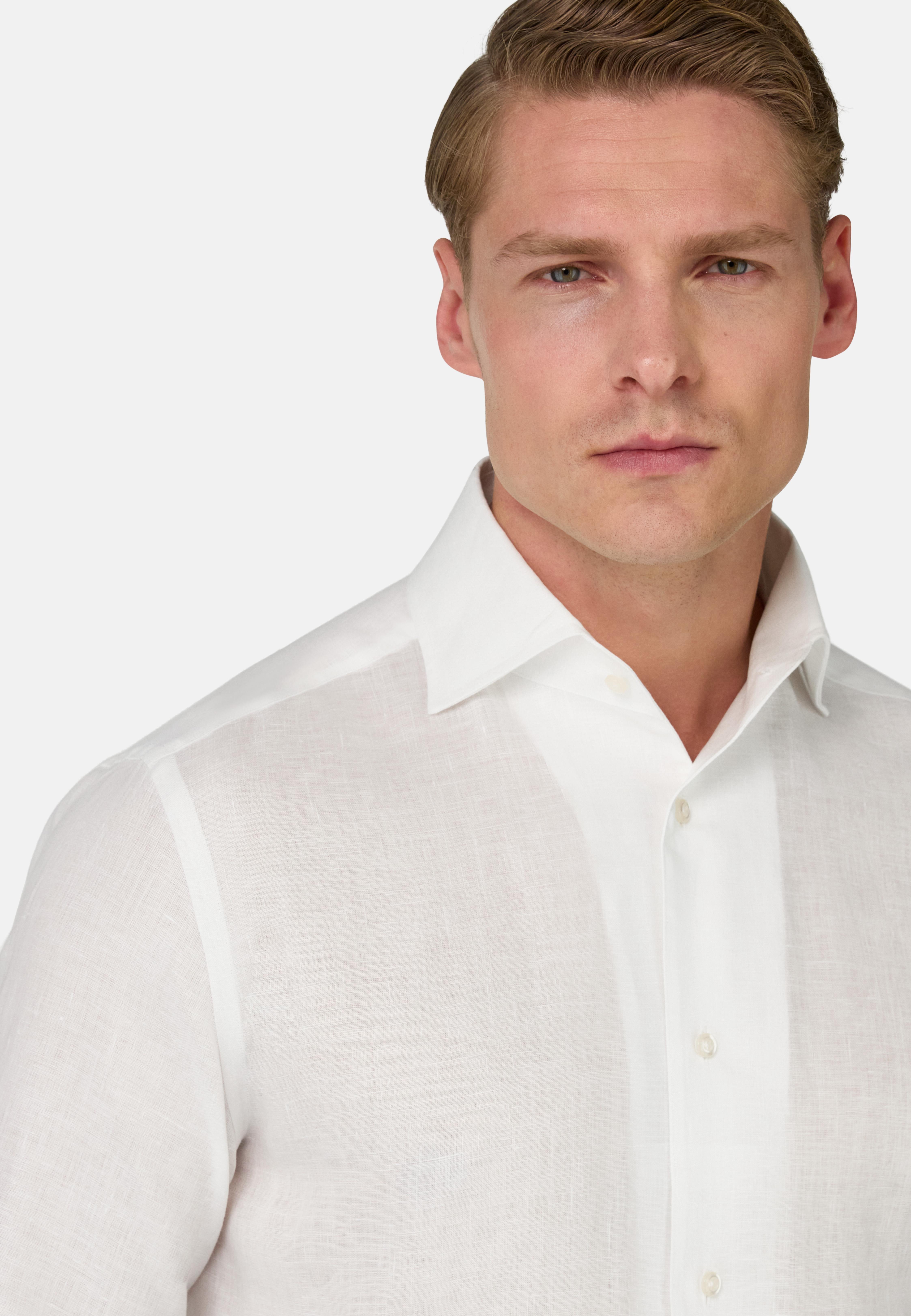 Regular Fit Linen Shirt White, , large image number 2