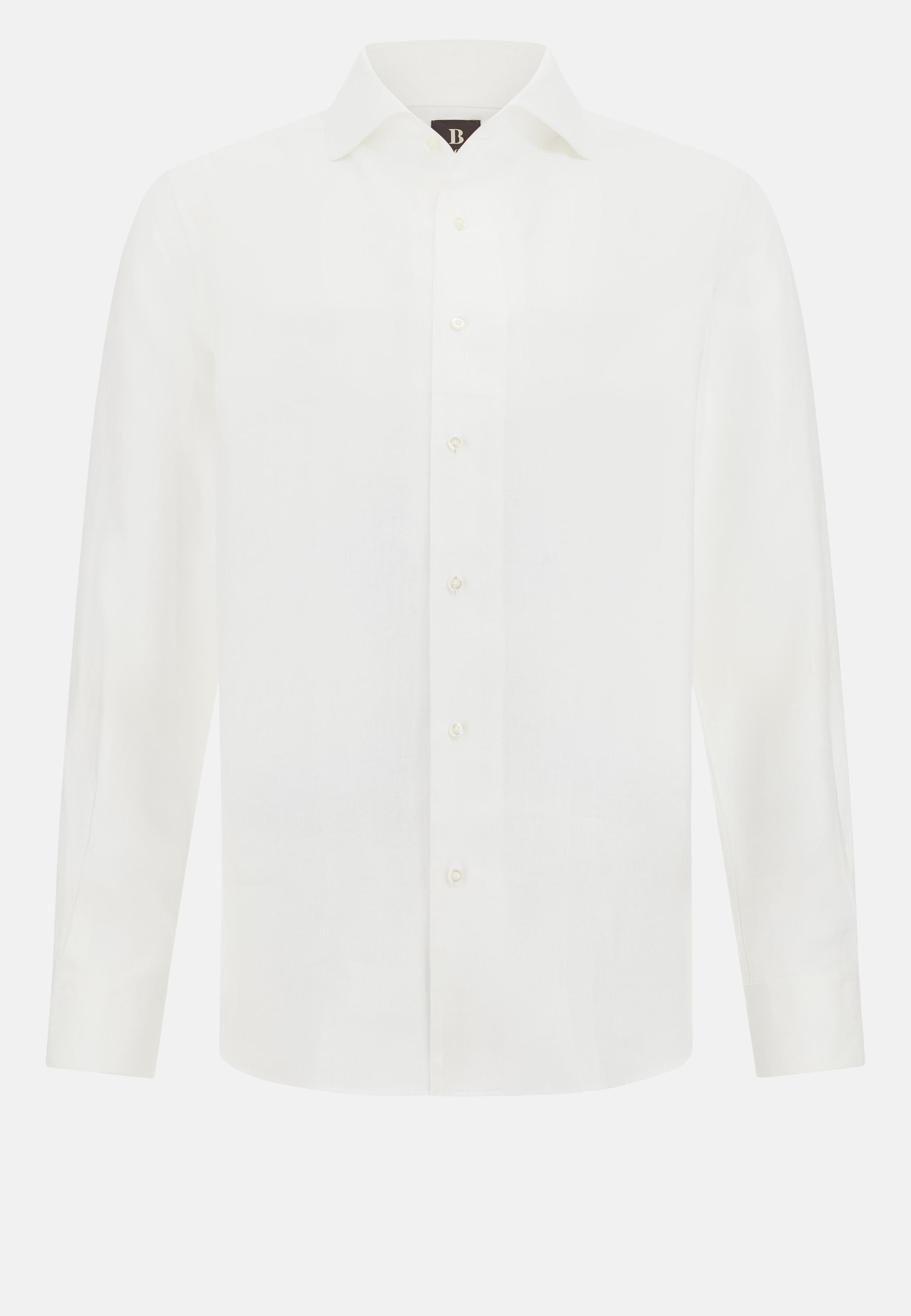 Regular Fit Linen Shirt White, , large image number 4