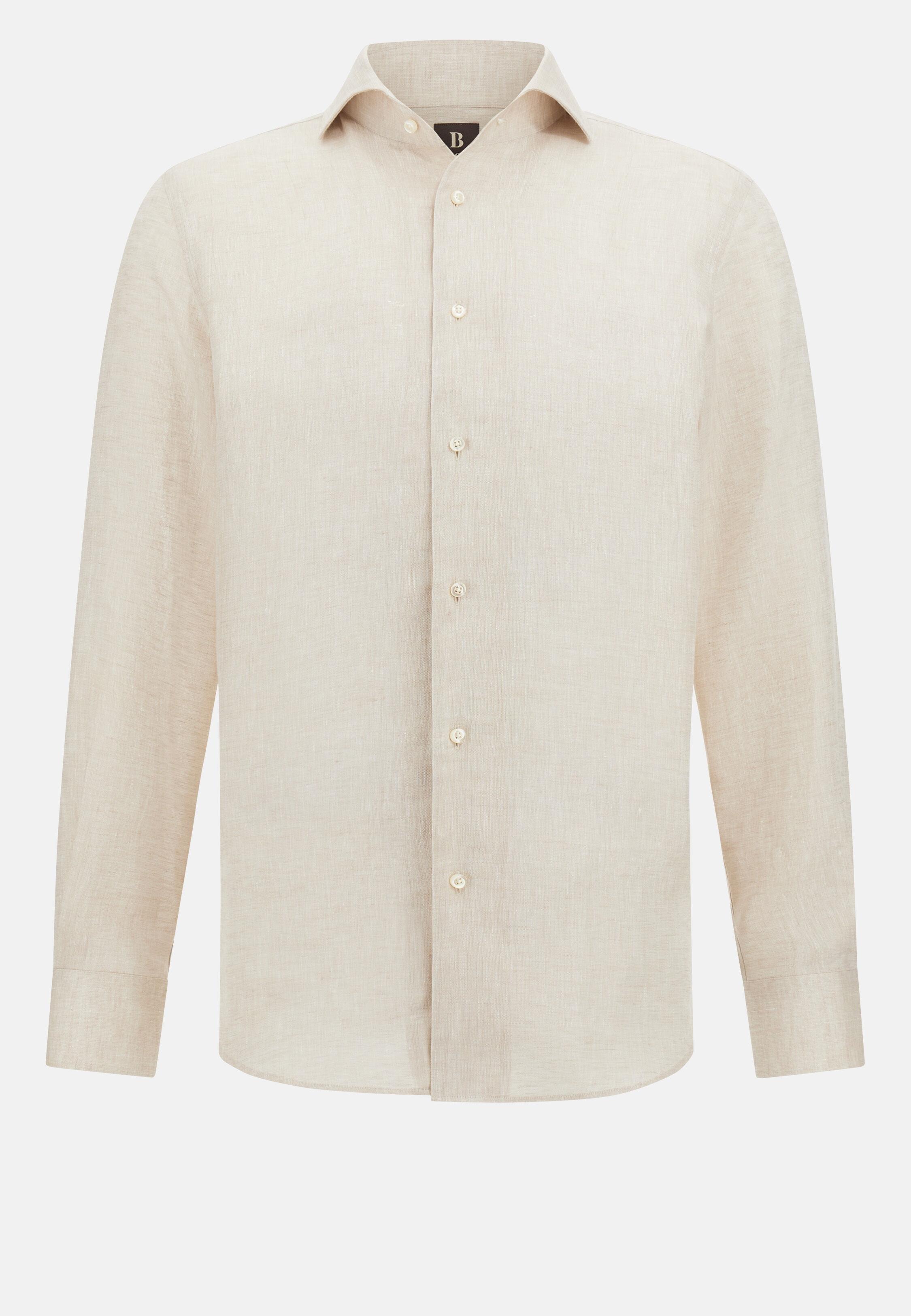 Regular Fit Linen Shirt Beige, Sand, large image number 9