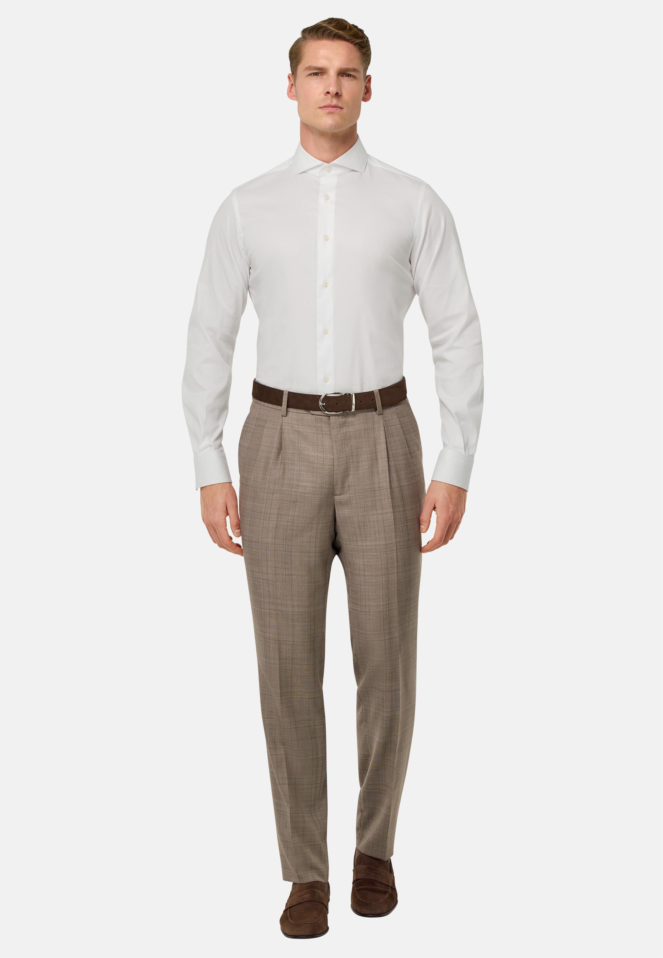 White Plain Formal Regular Shirt, , large image number 0