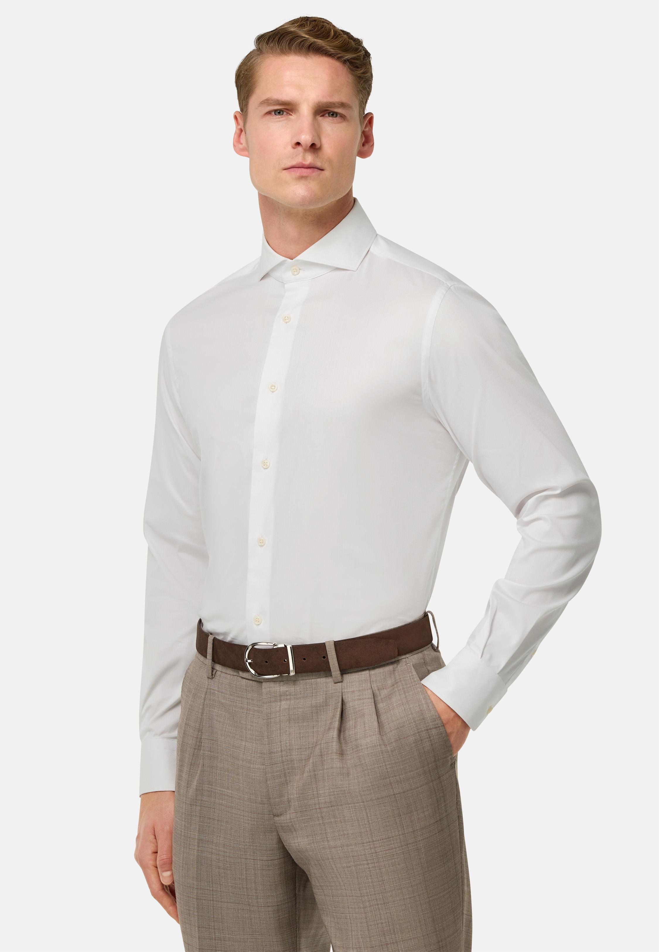 White Plain Formal Regular Shirt, , large image number 1