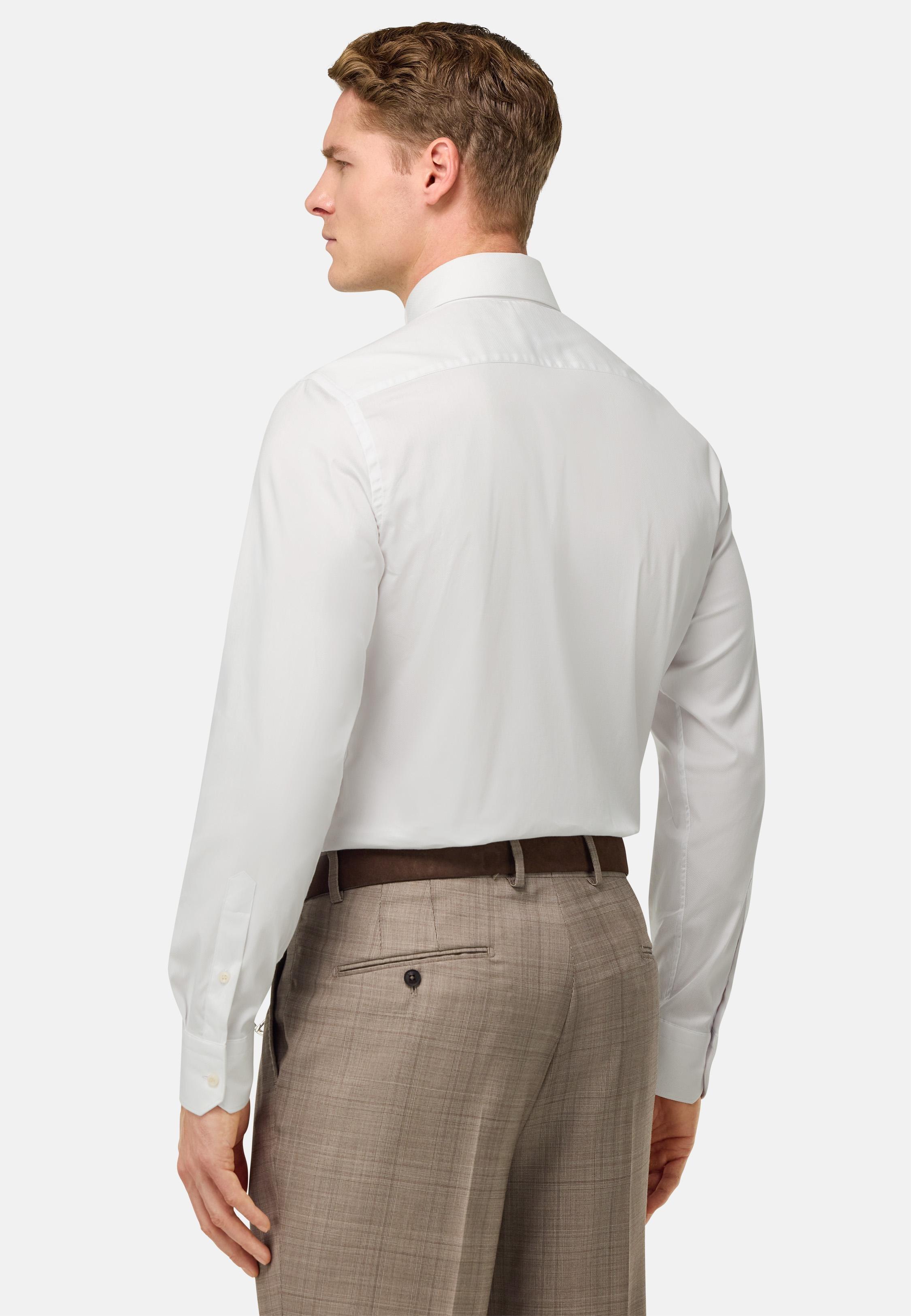 White Plain Formal Regular Shirt, , large image number 2