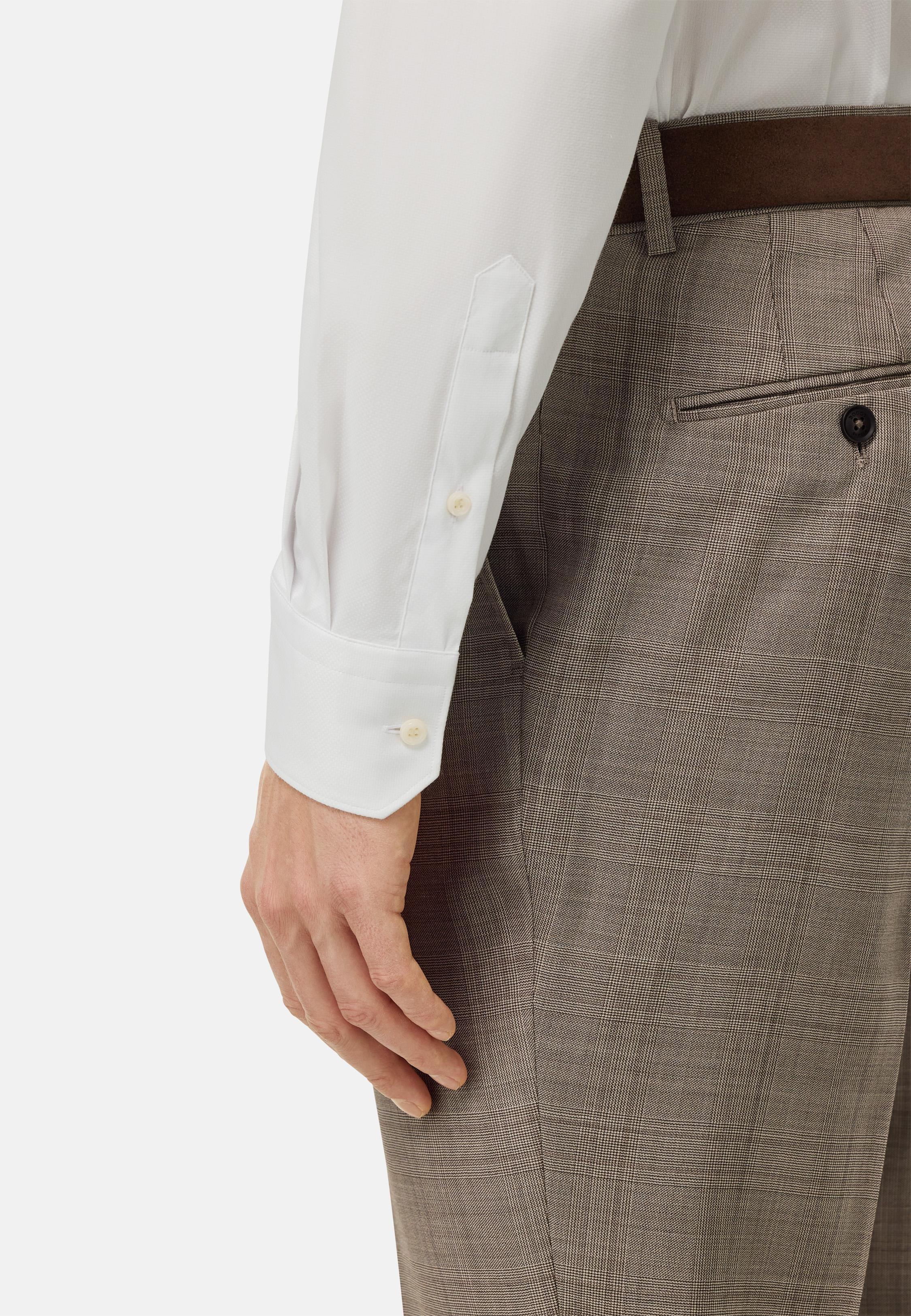 White Plain Formal Regular Shirt, , large image number 3