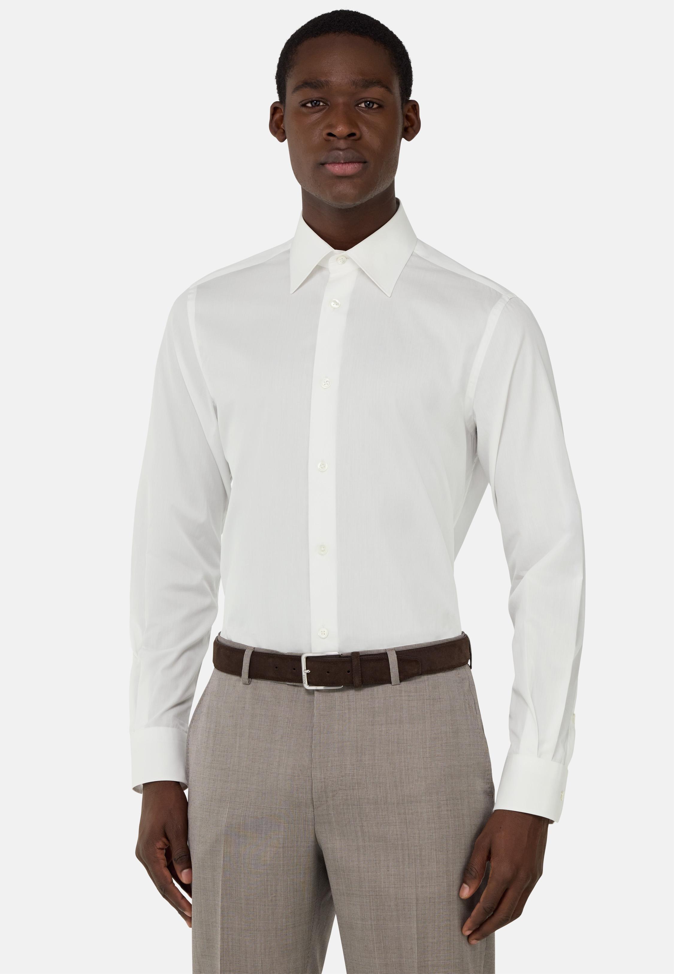 Regular Fit Cotton Twill Shirt White, , large image number 1