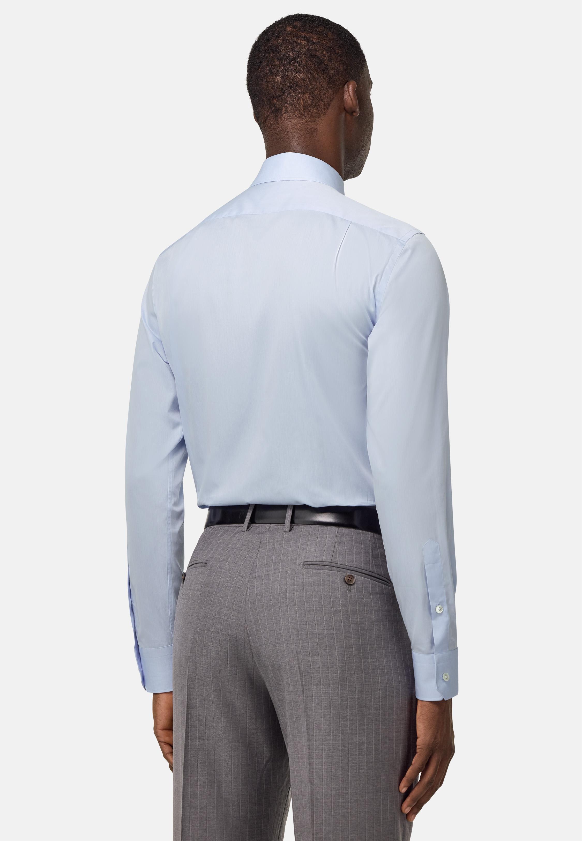 Regular Fit Cotton Twill Shirt Blue, Light Blue, medium