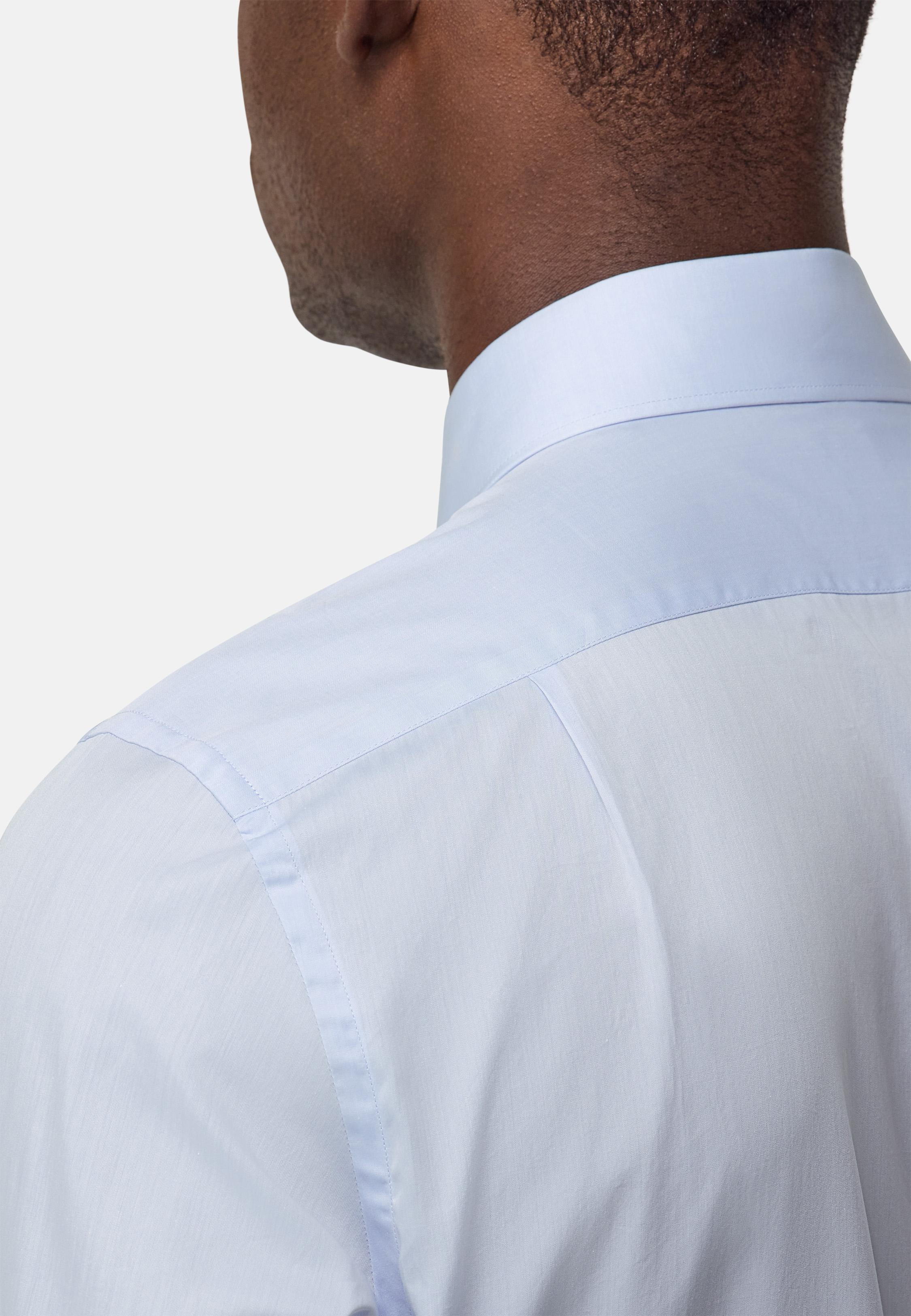 Regular Fit Cotton Twill Shirt Blue, Light Blue, large image number 3