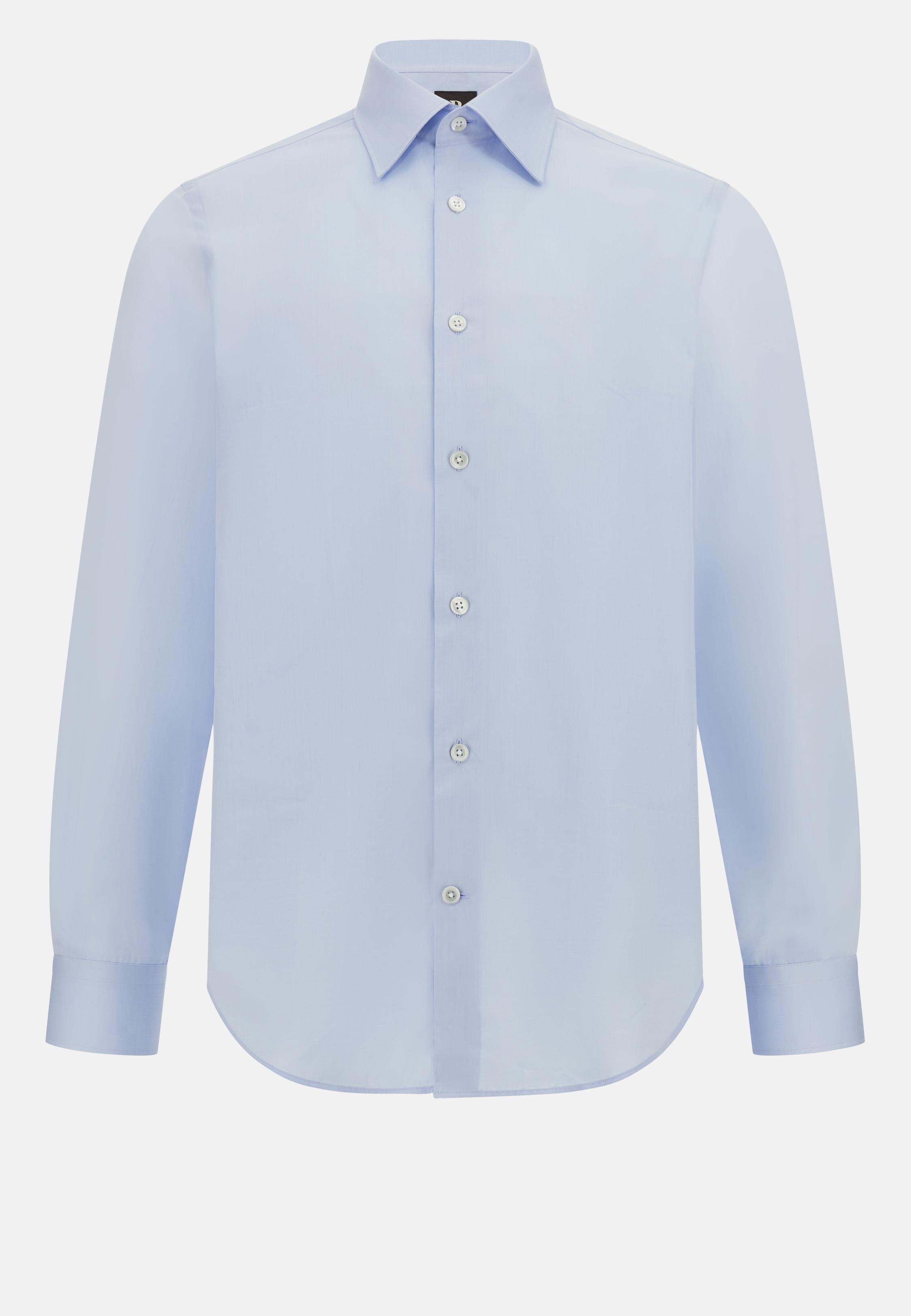 Regular Fit Cotton Twill Shirt Blue, Light Blue, large image number 5
