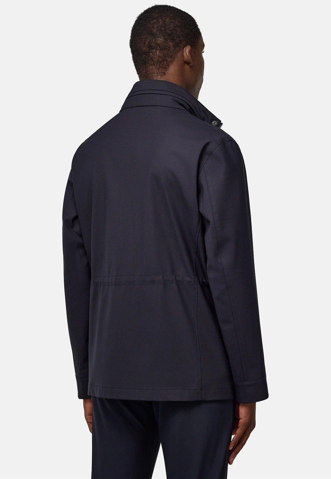 Blue Field Jacket In Technical Wool, , large image number 2