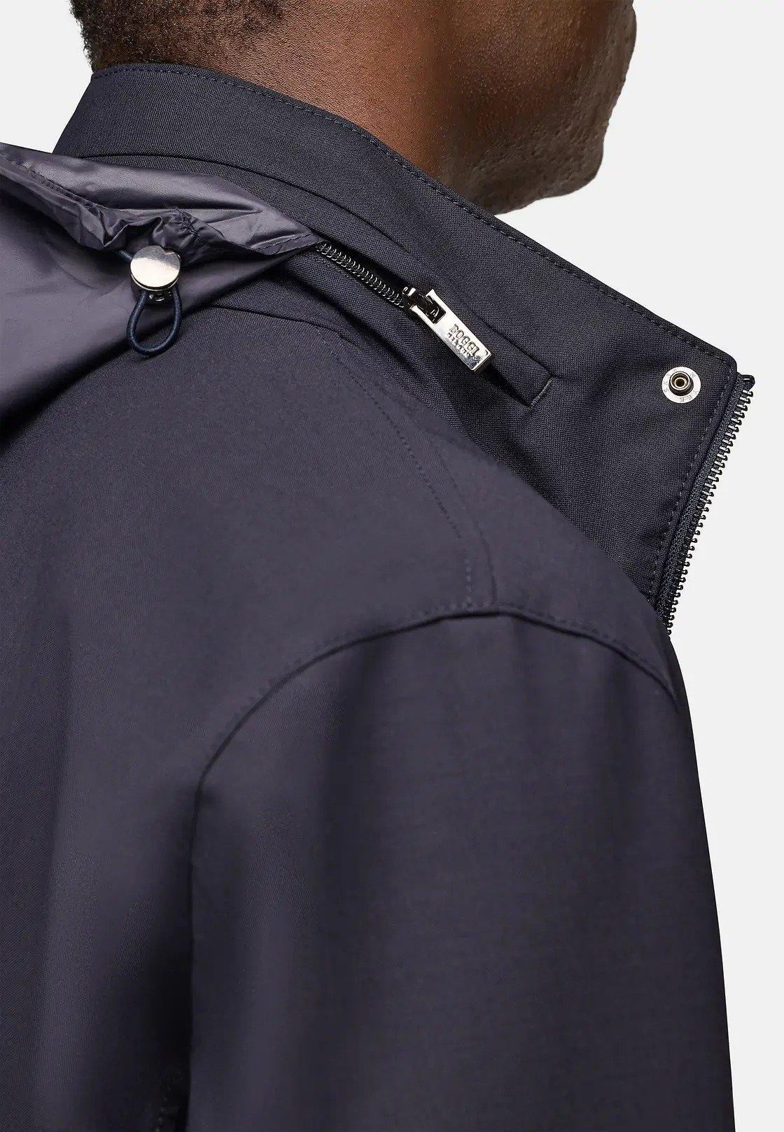 Field Jacket In Technical Wool Navy, , large image number 4