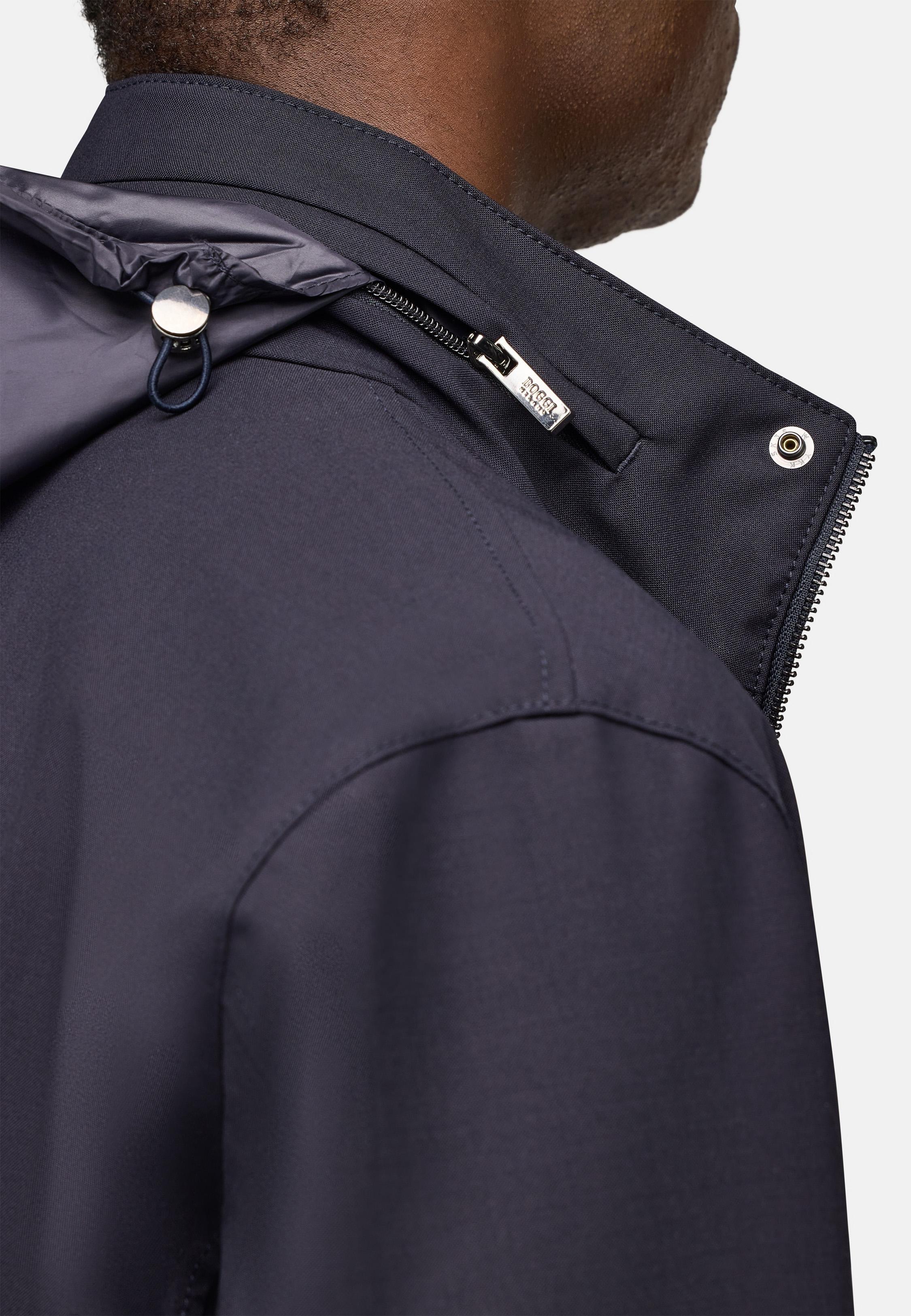 Field Jacket In Technical Wool Navy, , large image number 5