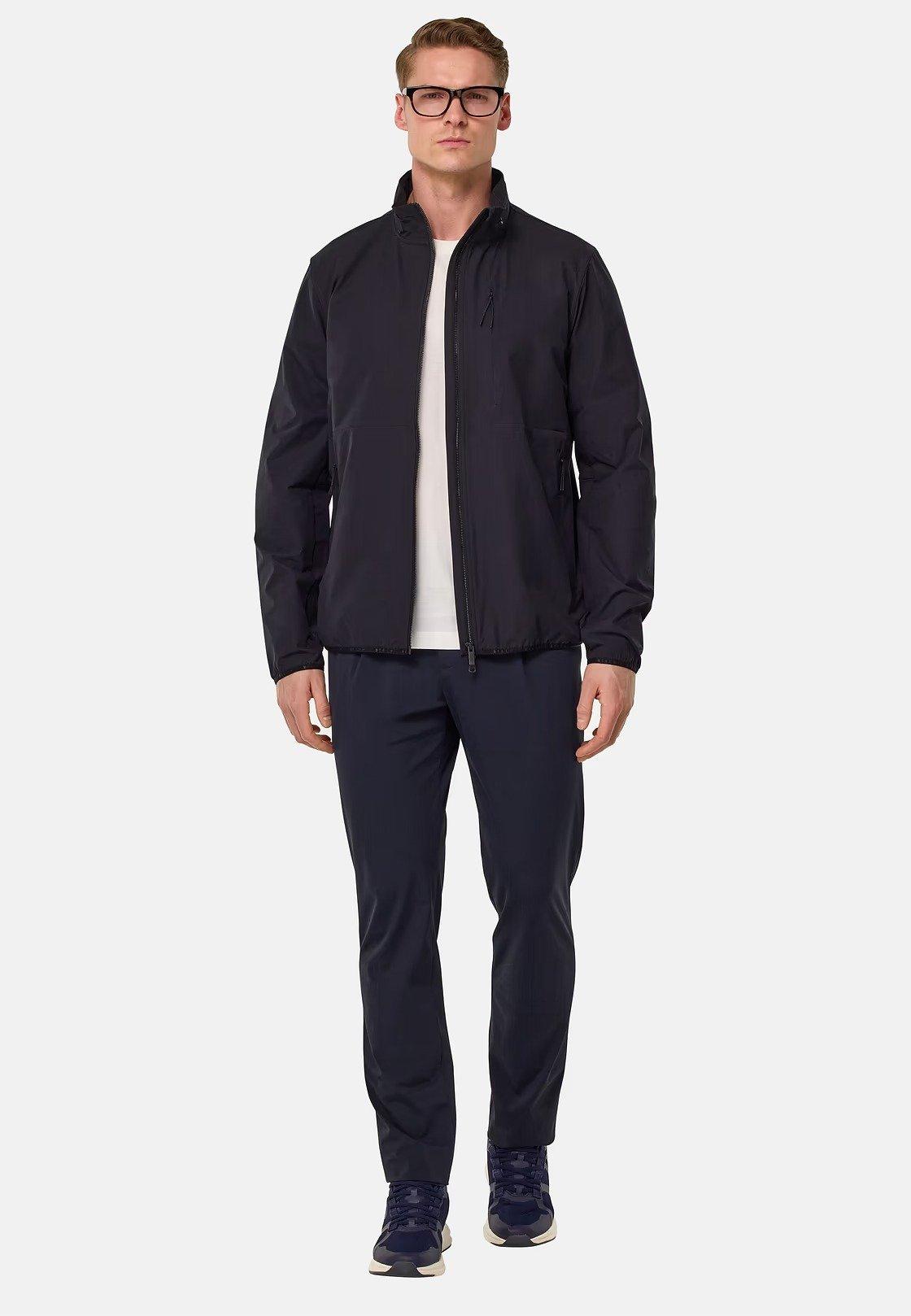 Technical Fabric Bomber Jacket Navy, , medium