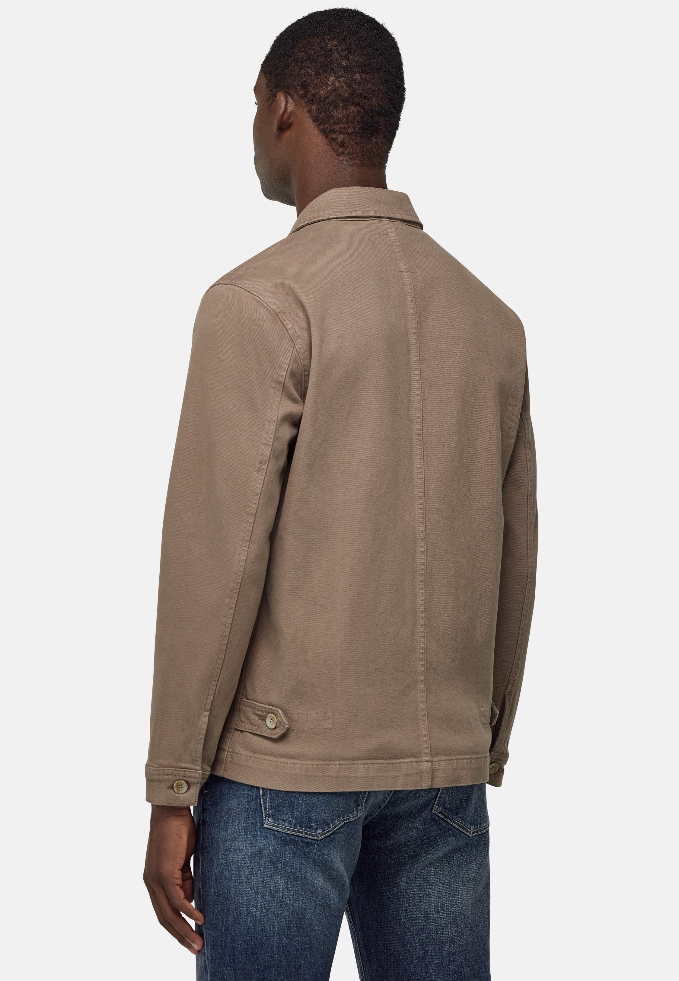 Brown Casual Shacket Jacket, , large image number 3