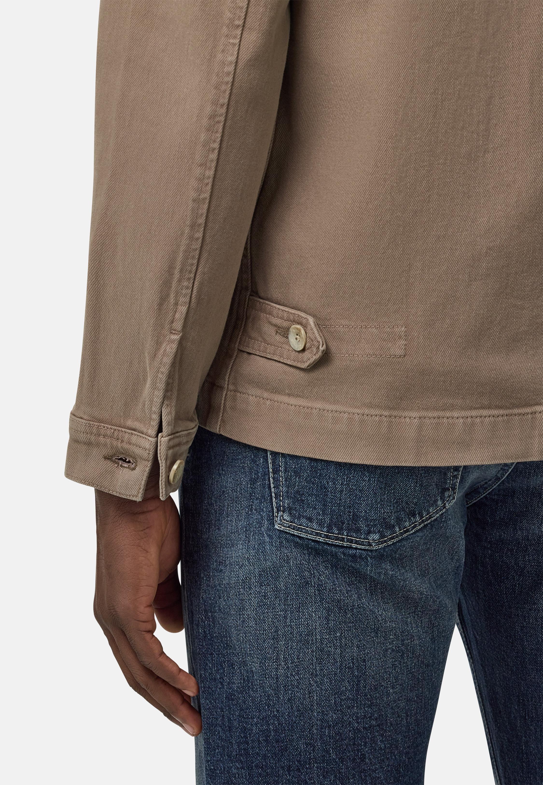 Brown Casual Shacket Jacket, , large image number 5