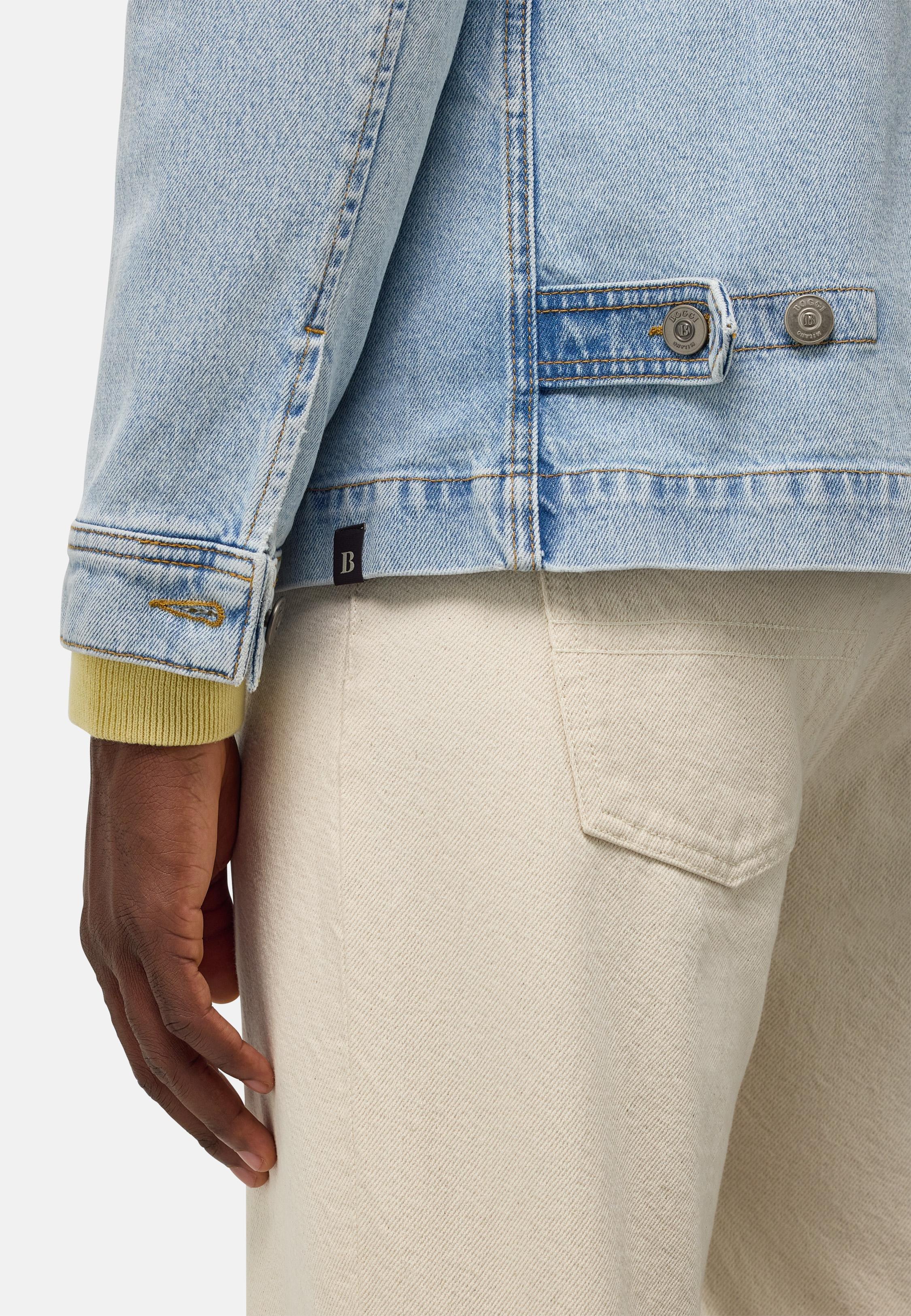 Work Shirt Jacket In Cotton Blue, , large image number 5