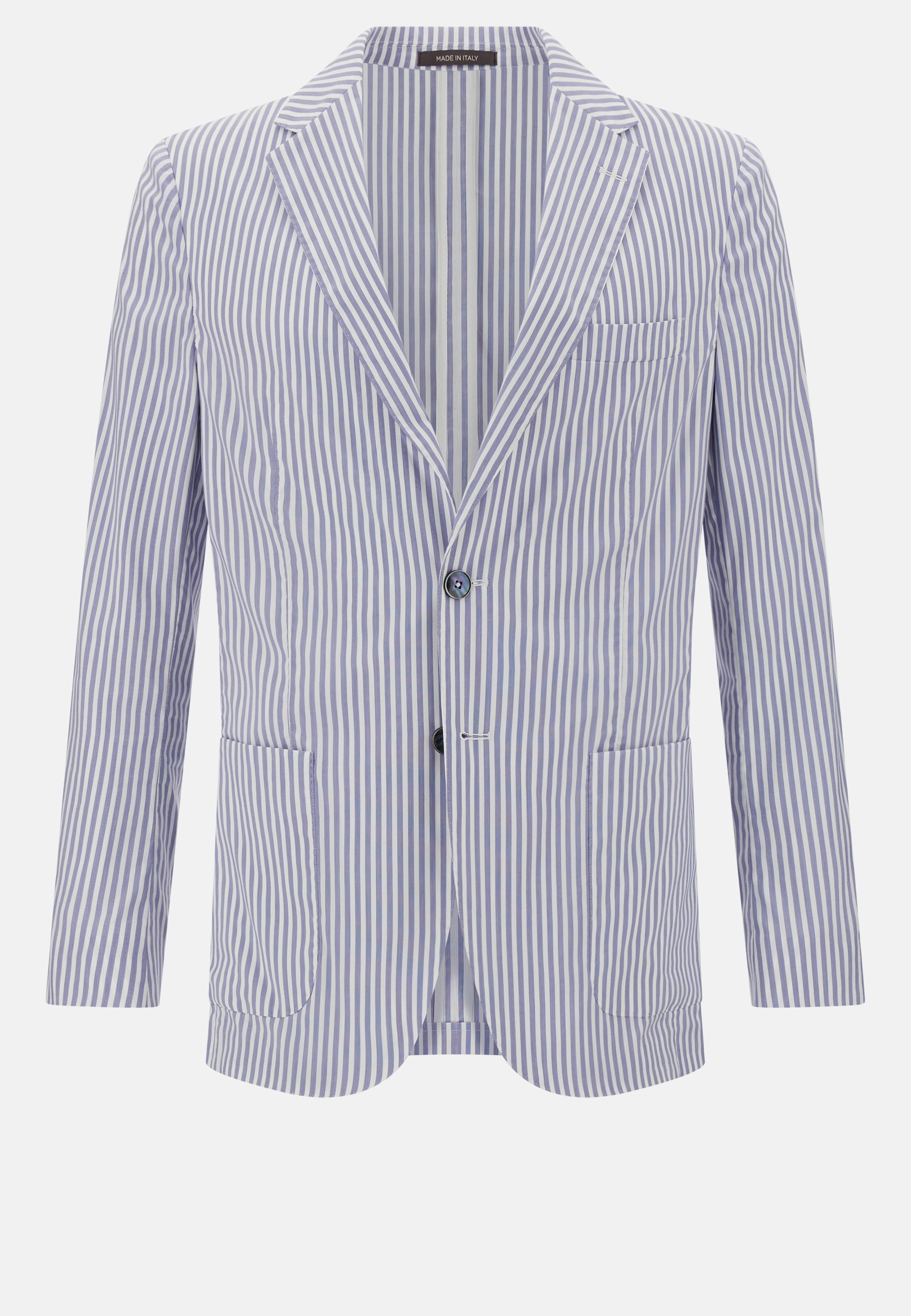 Super-Lightweight Stretch Cotton Jacket Blue, , large image number 4