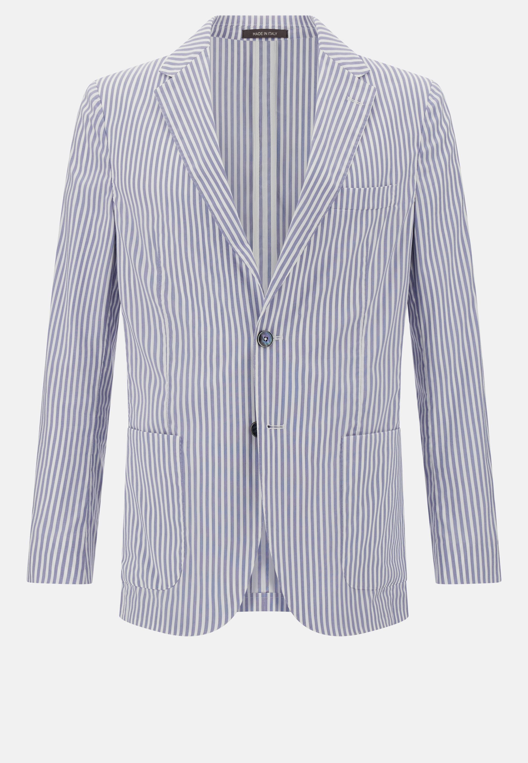 Super-Lightweight Stretch Cotton Jacket Blue, 3901_WHNA, large image number 7