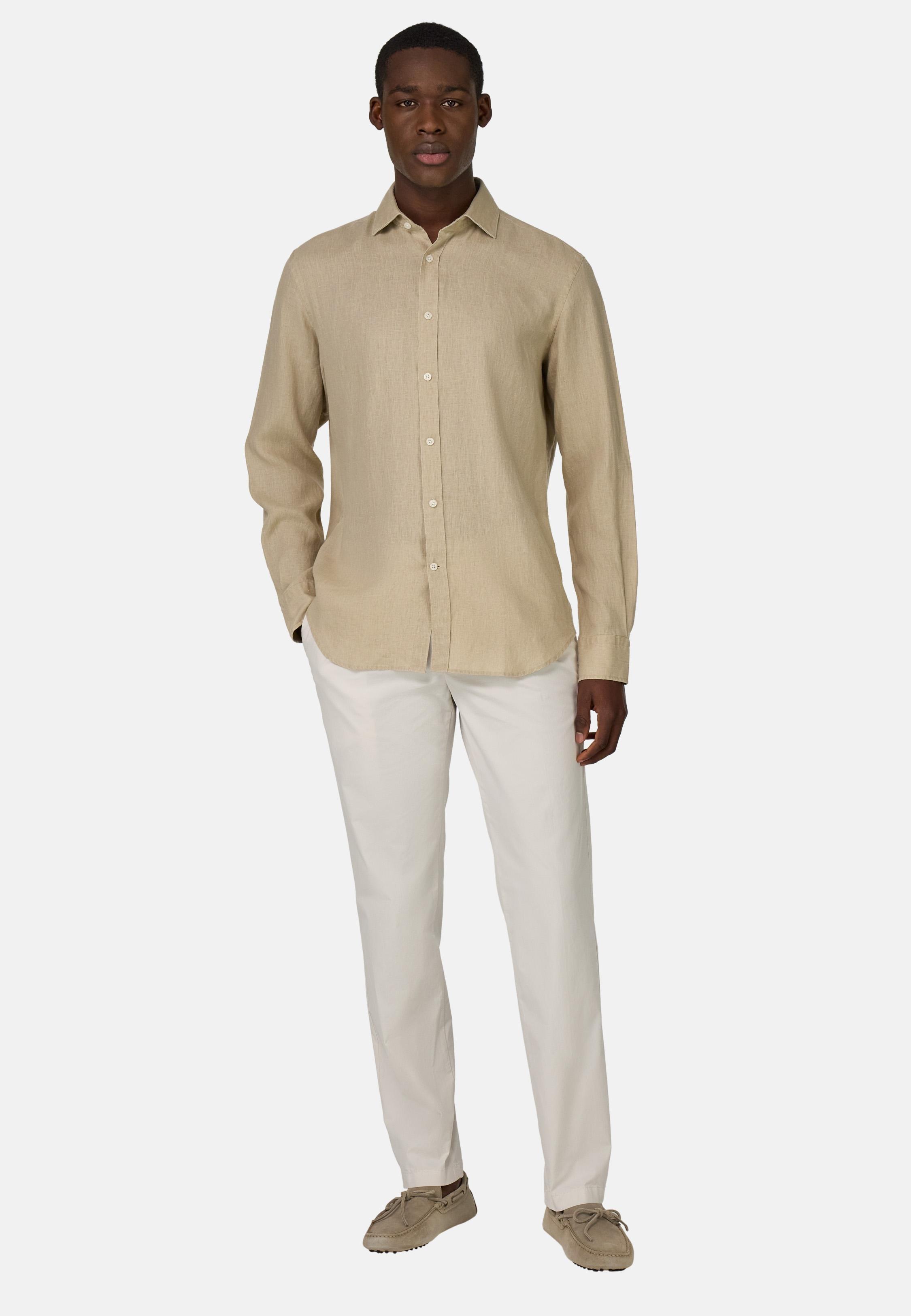 Stretch Cotton Trousers White, , large image number 0