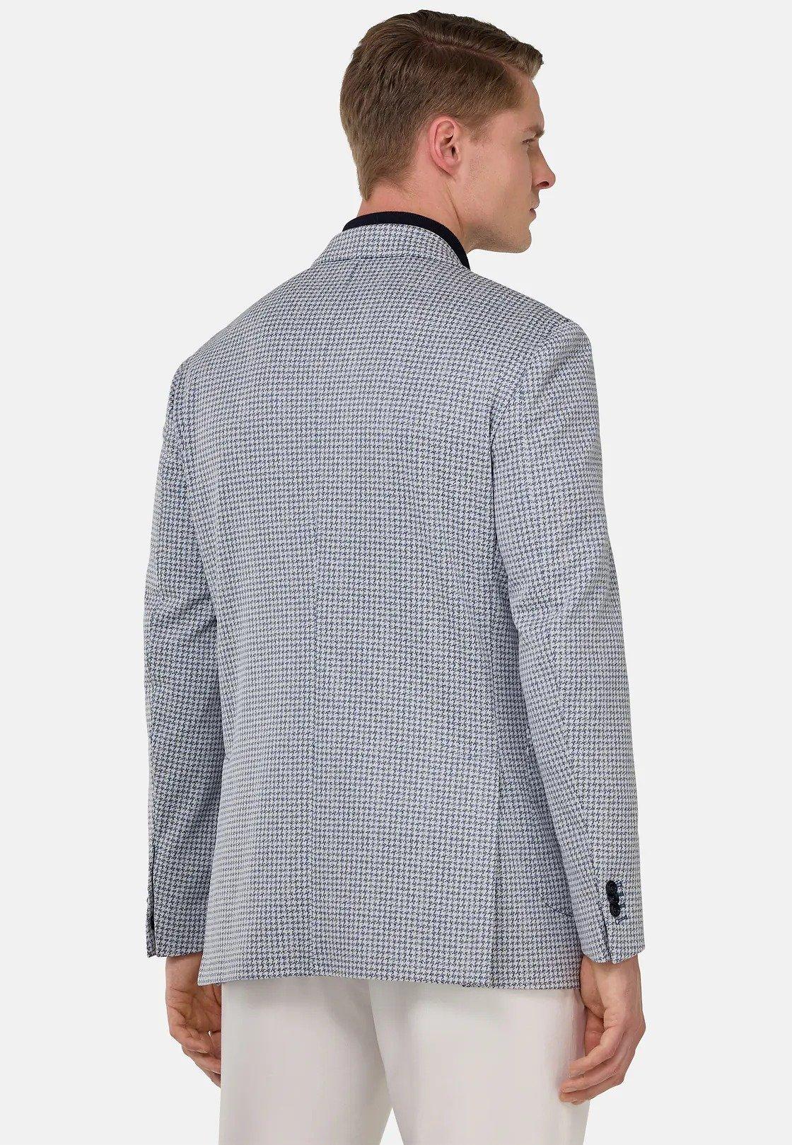B Jersey Houndstooth Jacket White, , large image number 4