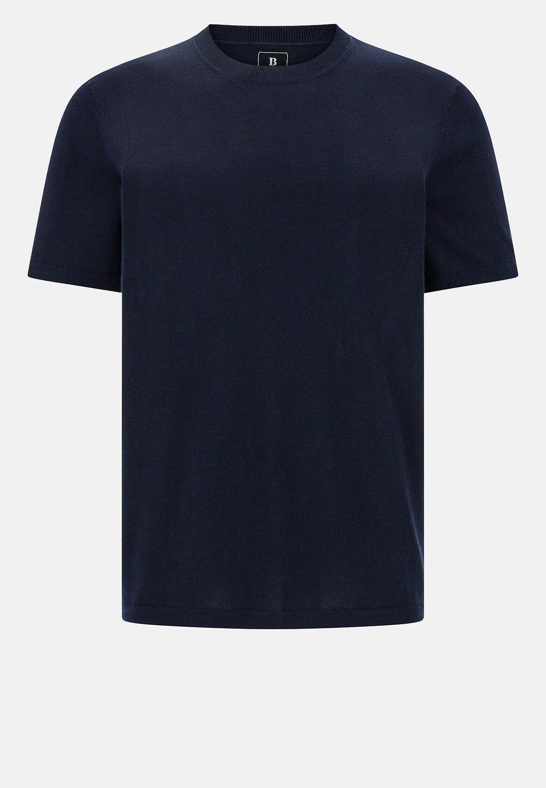 Knitted Merino Wool T-Shirt Navy, , large image number 4
