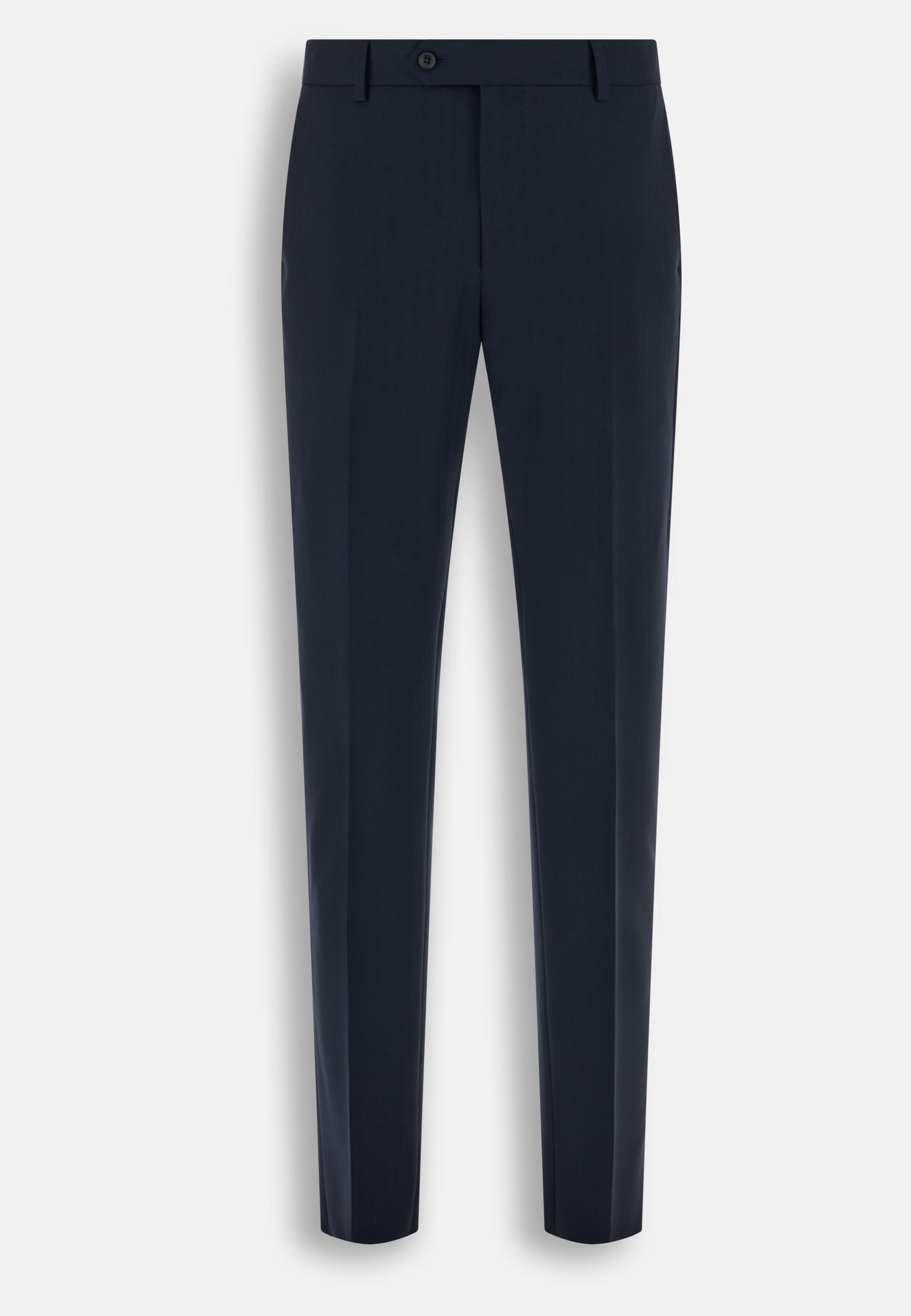 بدلة من صوف بنقشة متعرجة أزرق كحلي, Navy blue, large image number 6