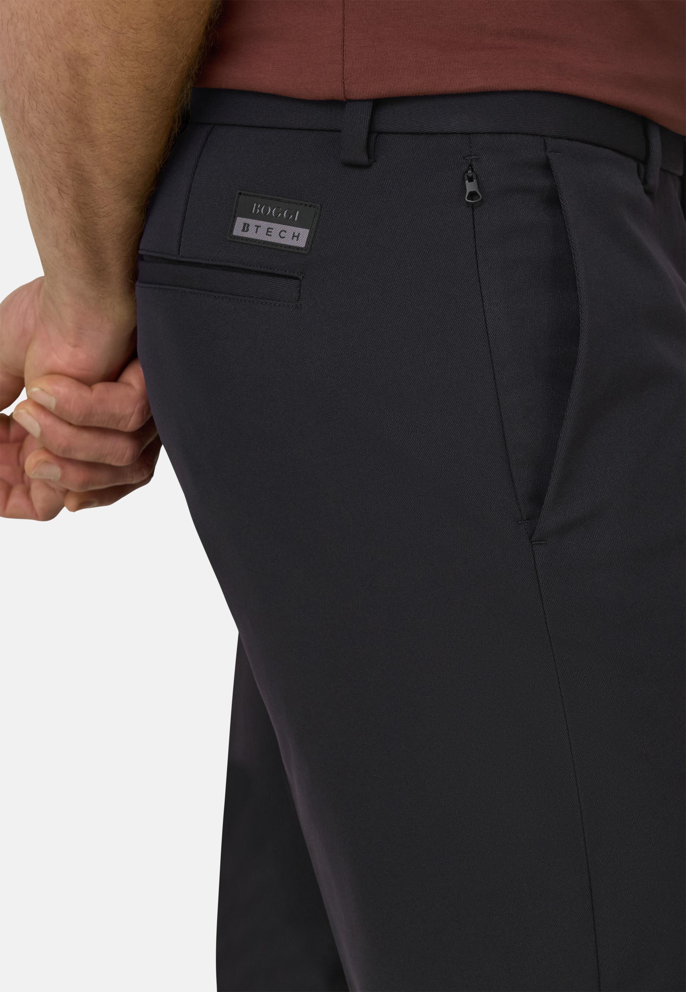 Trousers in Technical Fabric B Tech Black, Black, large image number 3