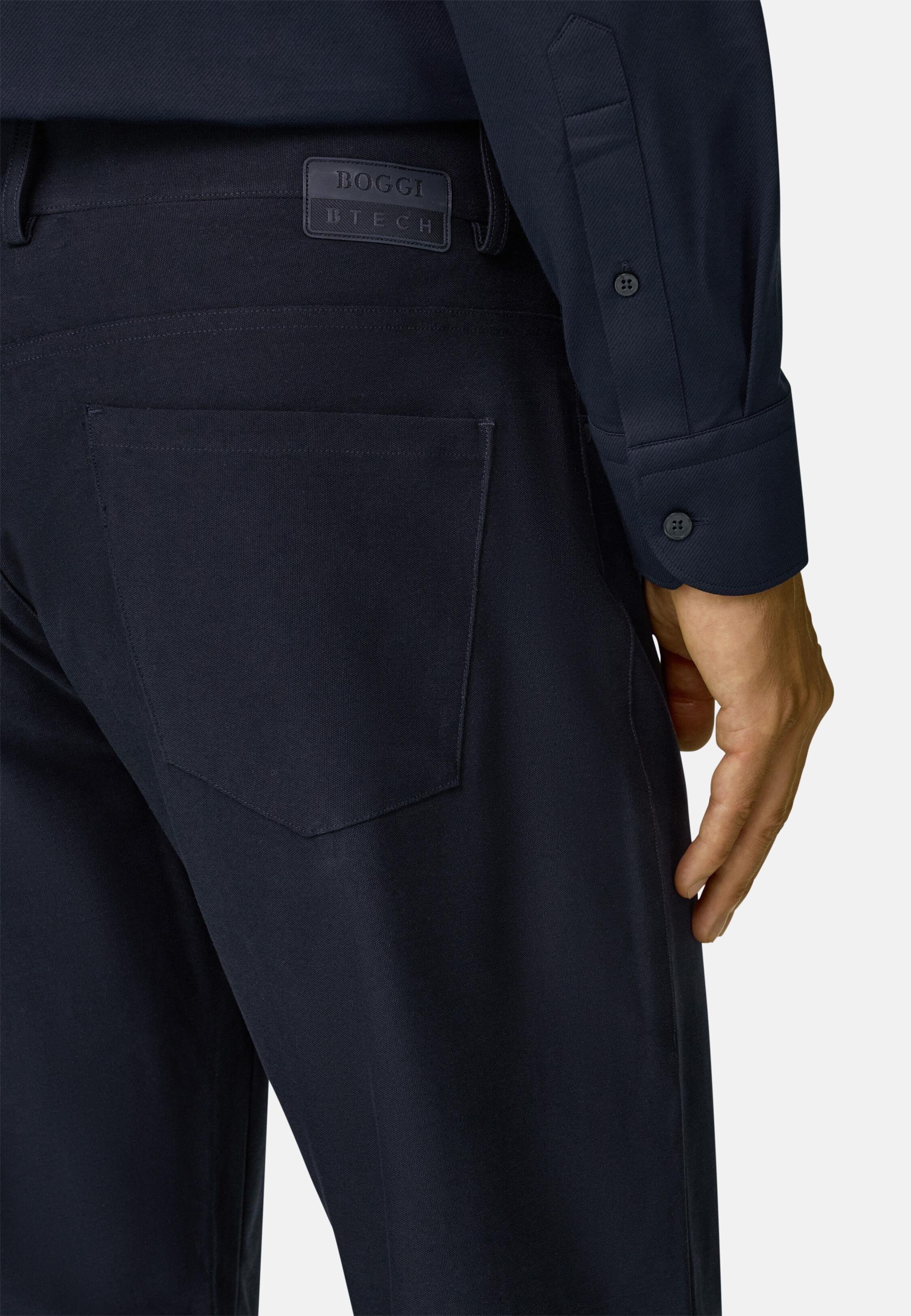 Jeans in Technical Fabric B Tech Navy blue, Navy blue, large image number 3
