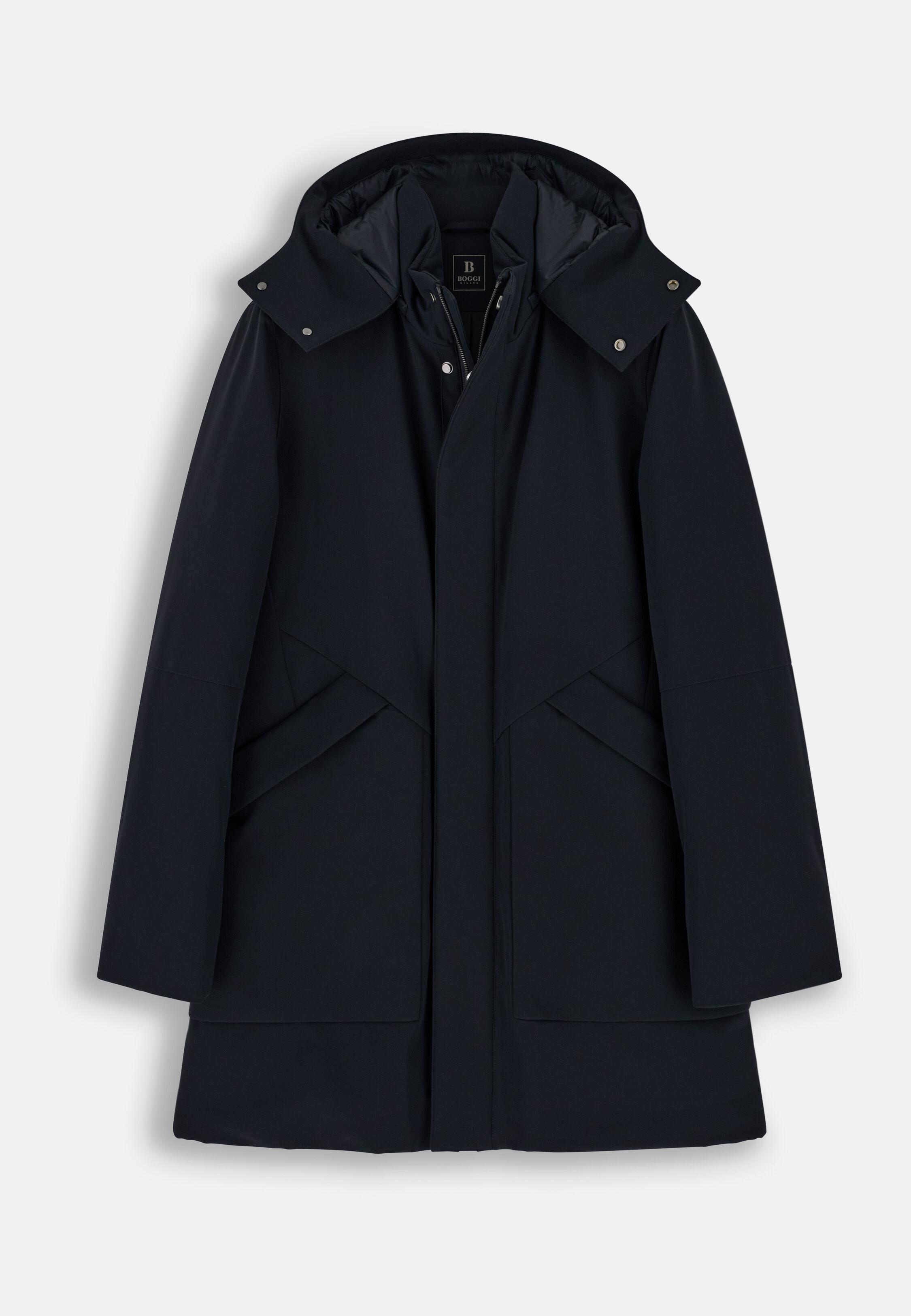 Parka in Technical Fabric B Tech Navy blue, Navy blue, large image number 3
