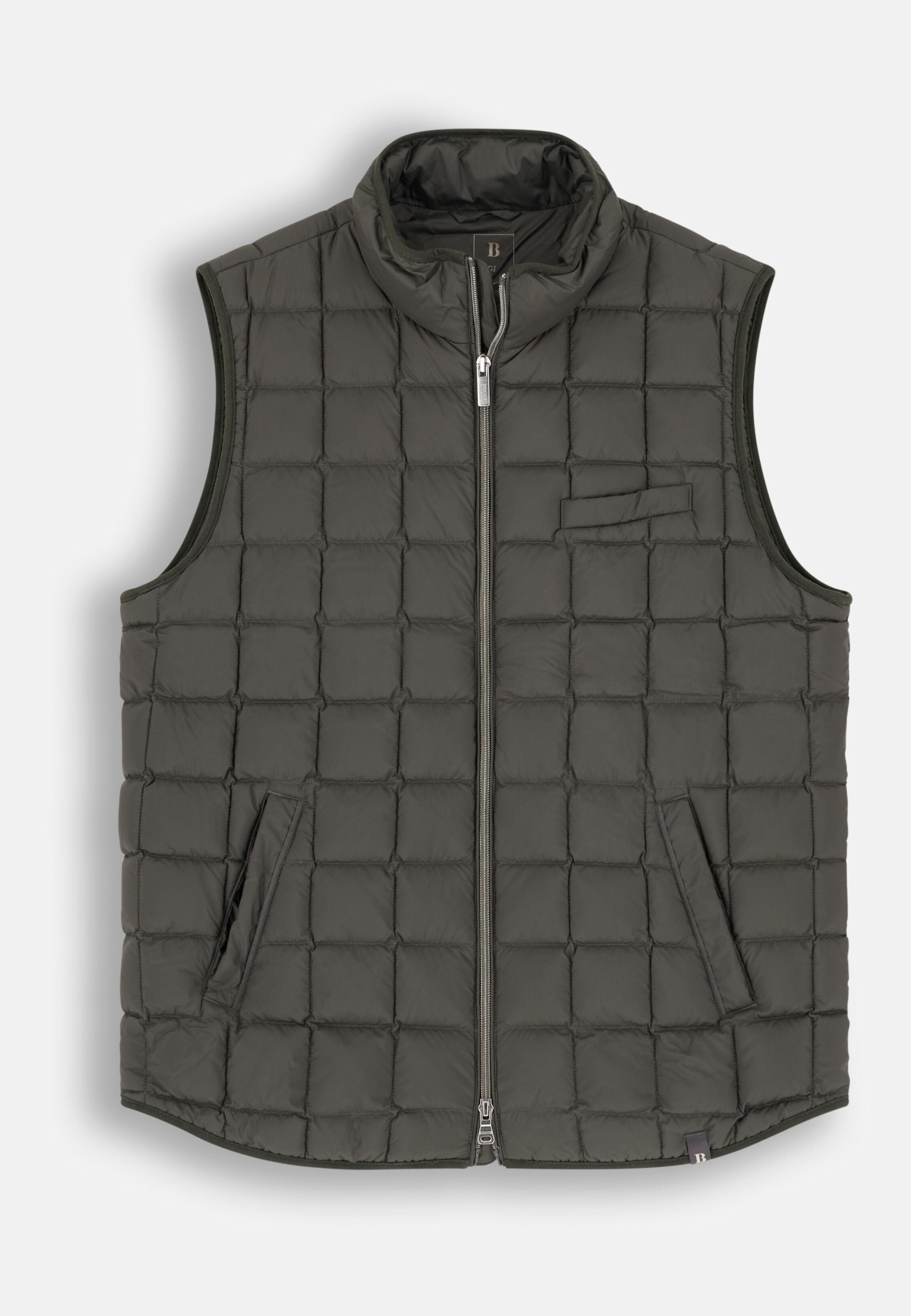 Gilet in Goose Down Military Green, Military Green, large image number 4