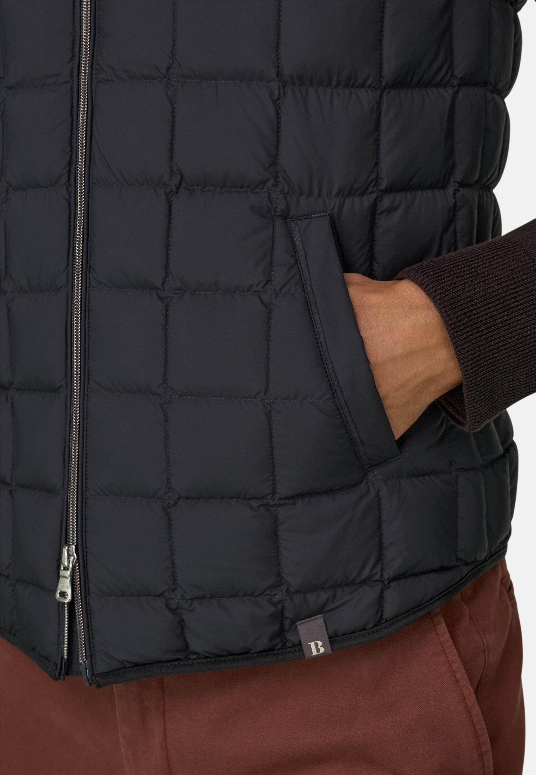 Gilet in Goose Down Navy blue, Navy blue, large image number 4